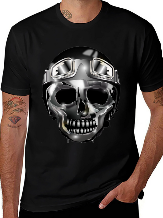 Skull Rider Graphic Tee - Black