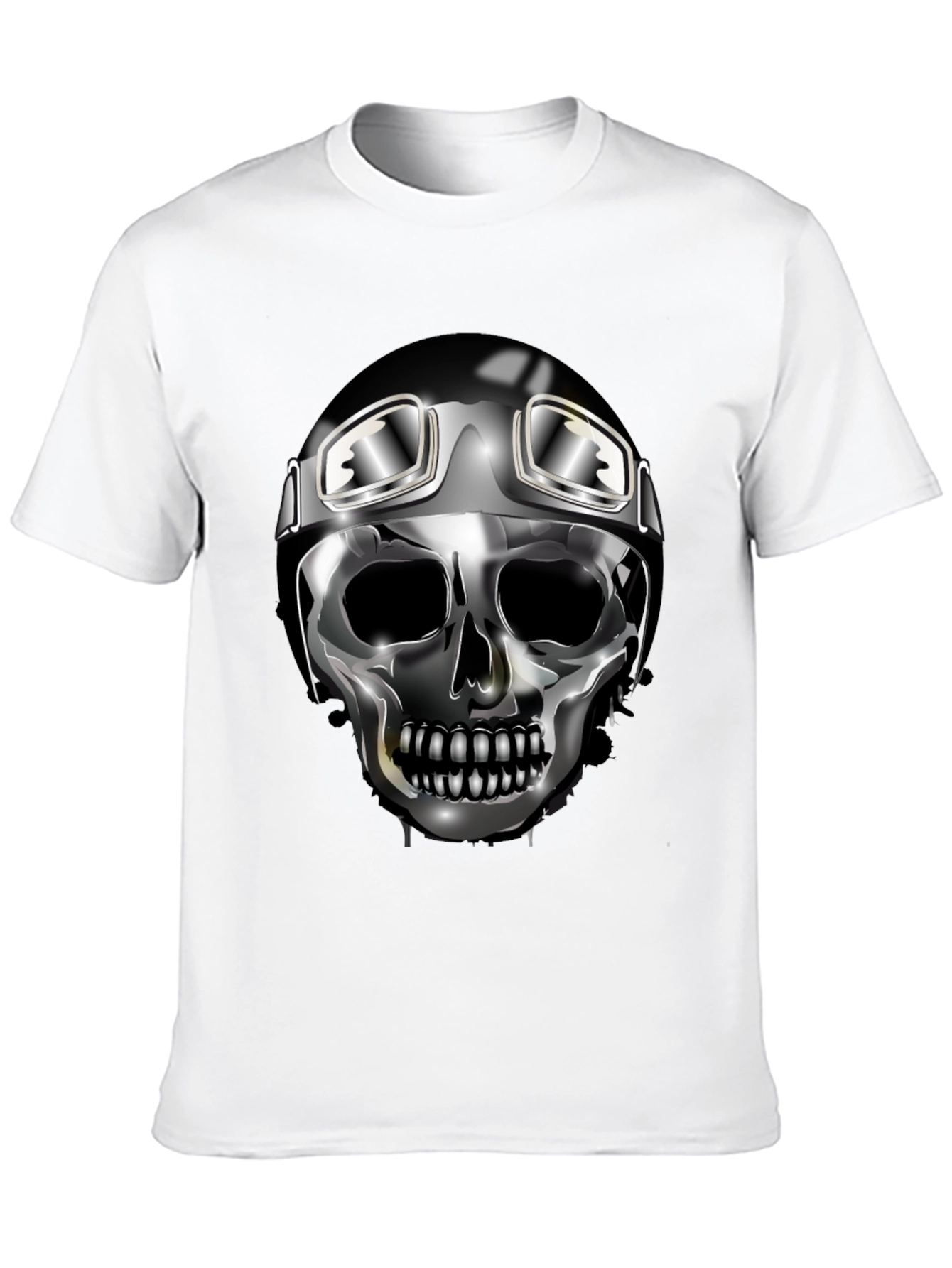 Skull Rider Graphic Tee - Black