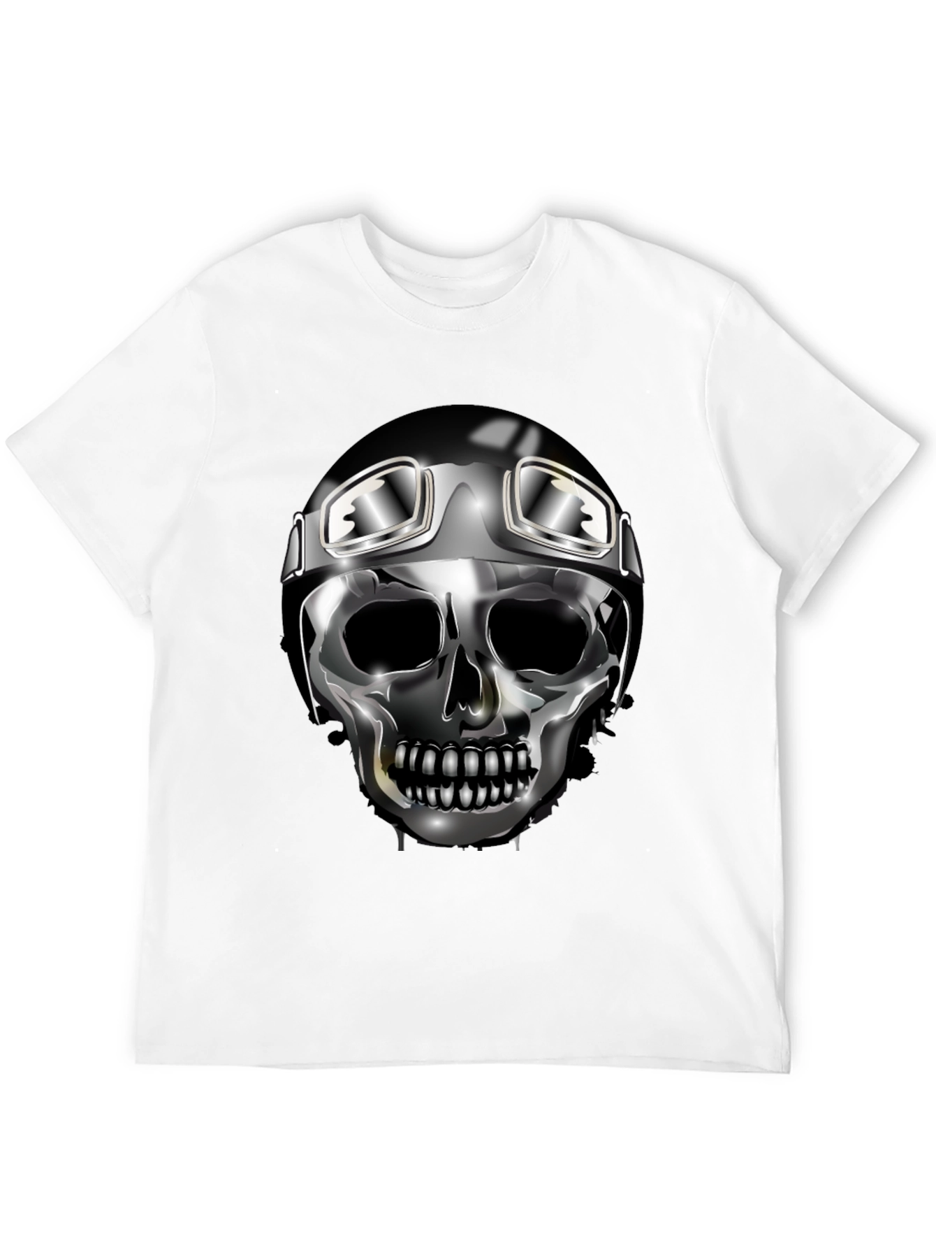 Skull Rider Graphic Tee - Black