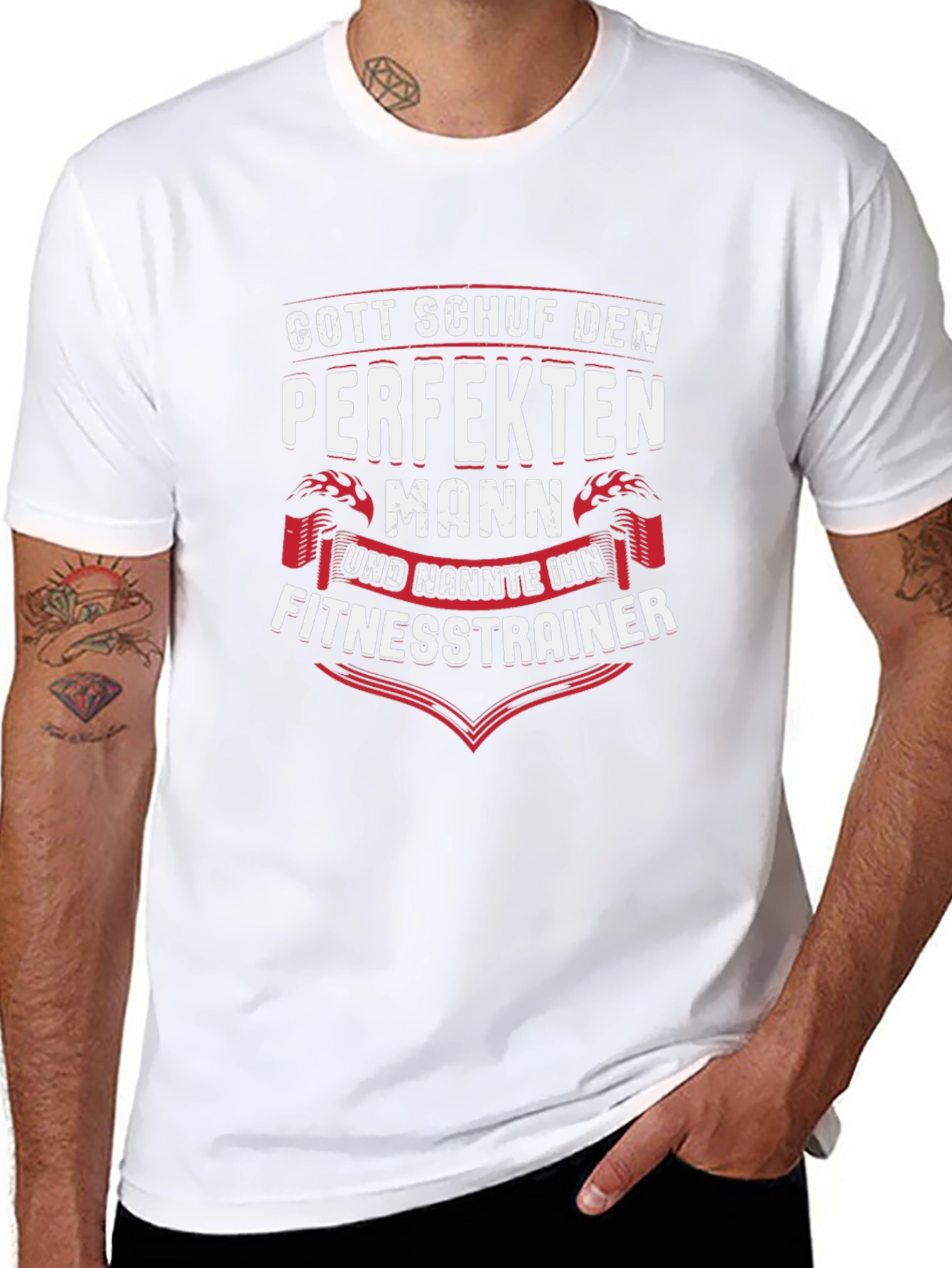 Funny Fitness Trainer T-Shirt - Perfect Man