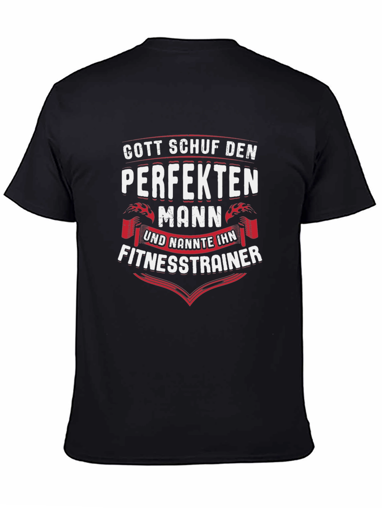 Funny Fitness Trainer T-Shirt - Perfect Man