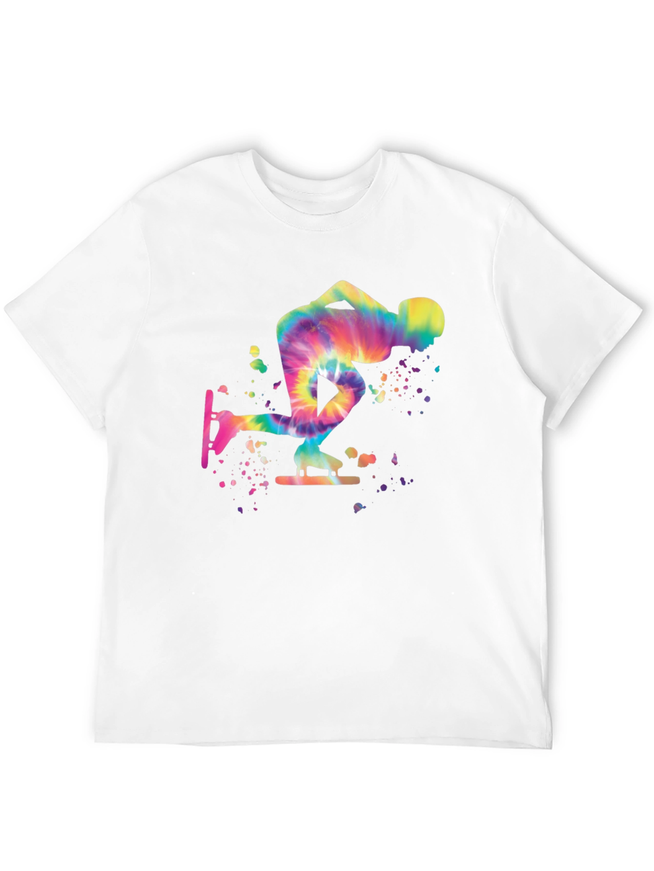Tie-Dye Speed Skater Graphic T-Shirt