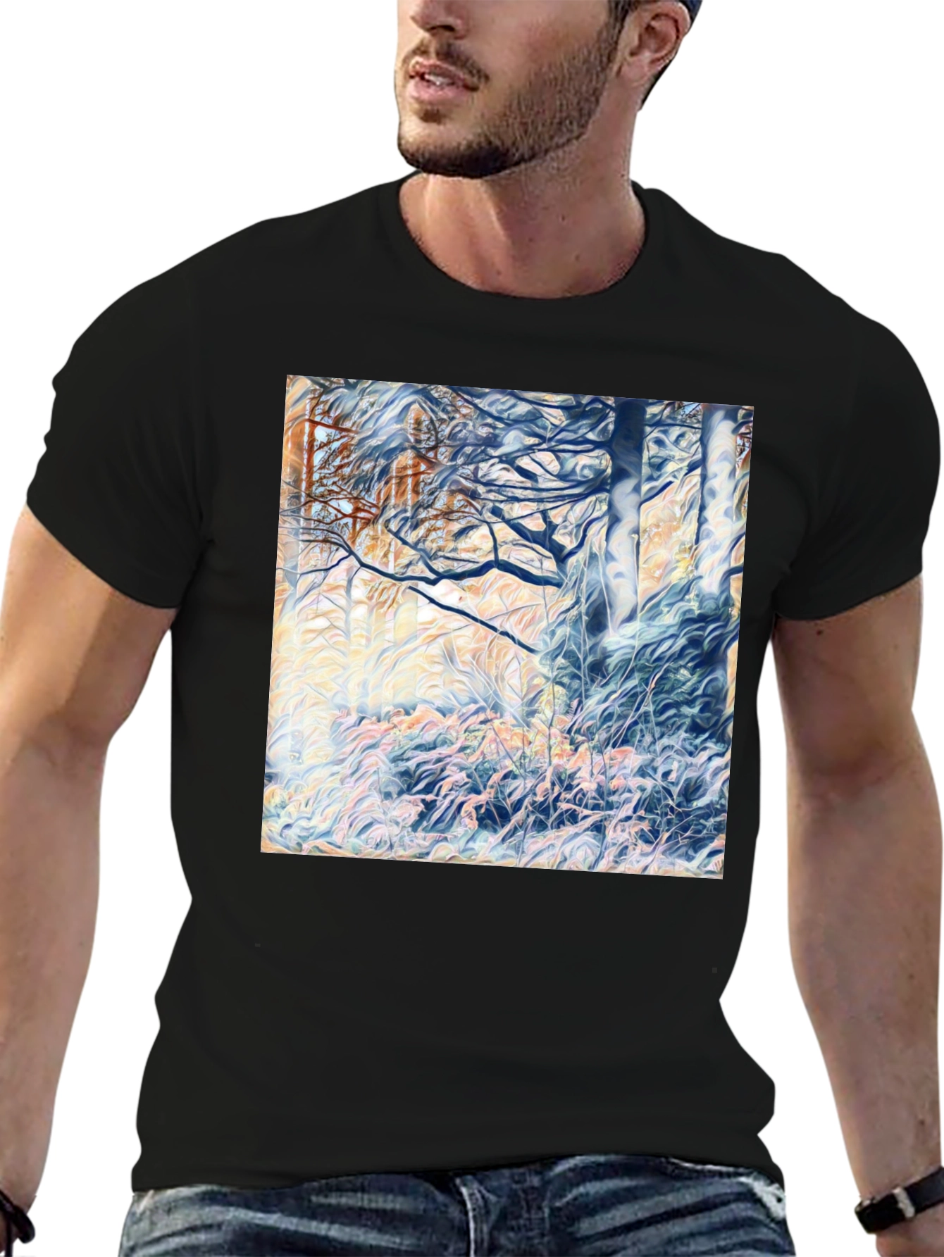 Abstract Forest Graphic T-Shirt