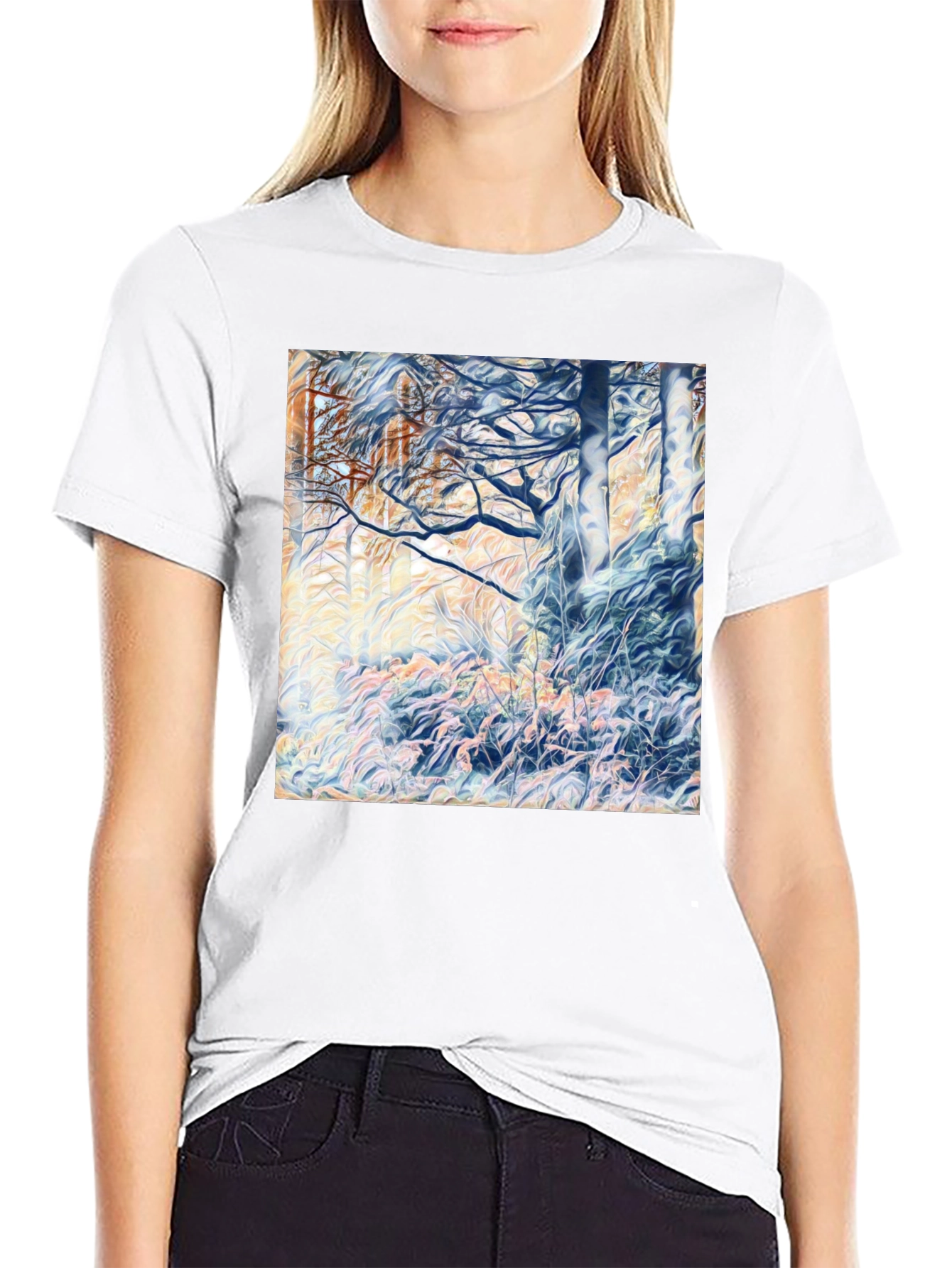 Abstract Forest Graphic T-Shirt