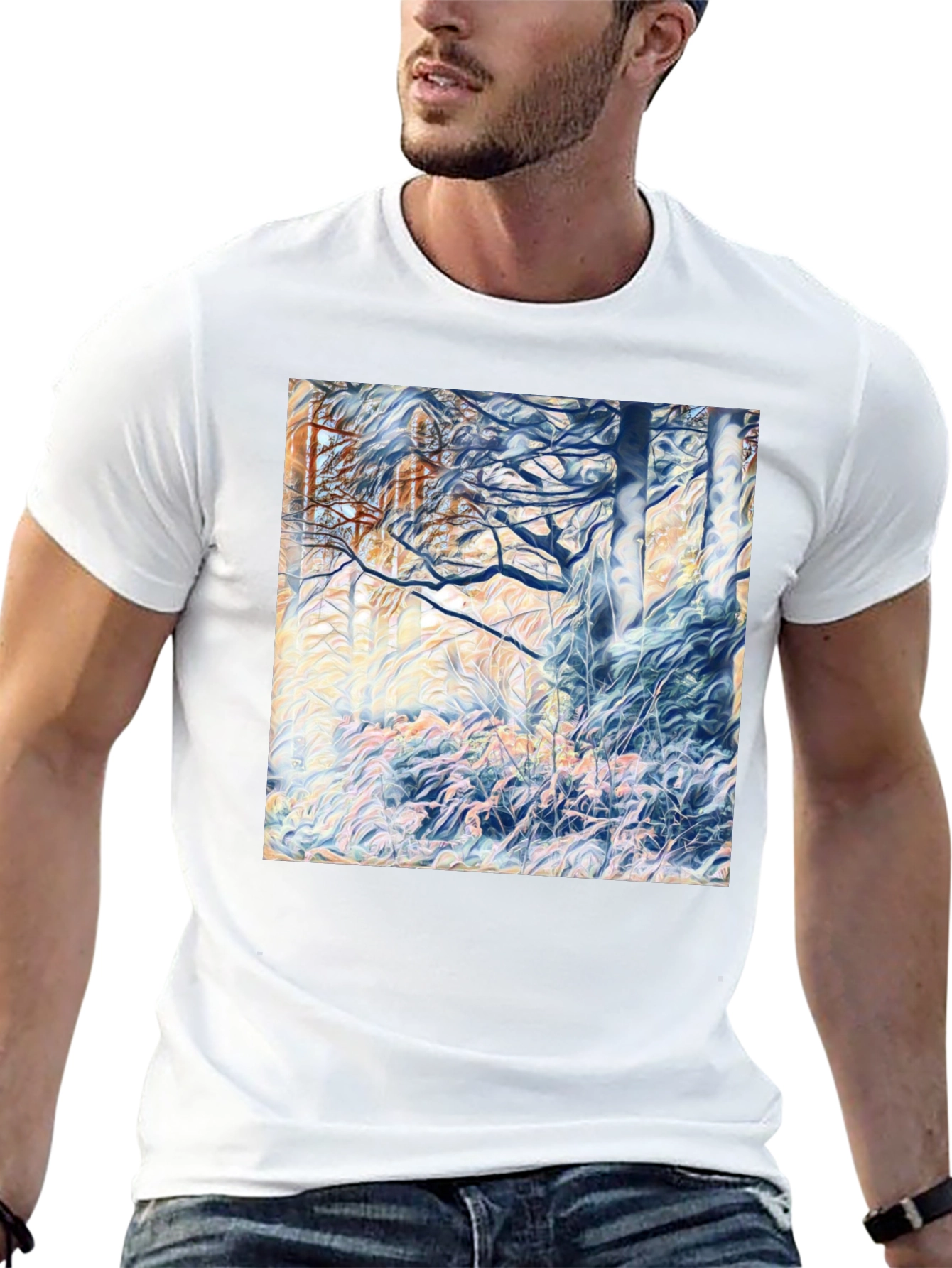 Abstract Forest Graphic T-Shirt