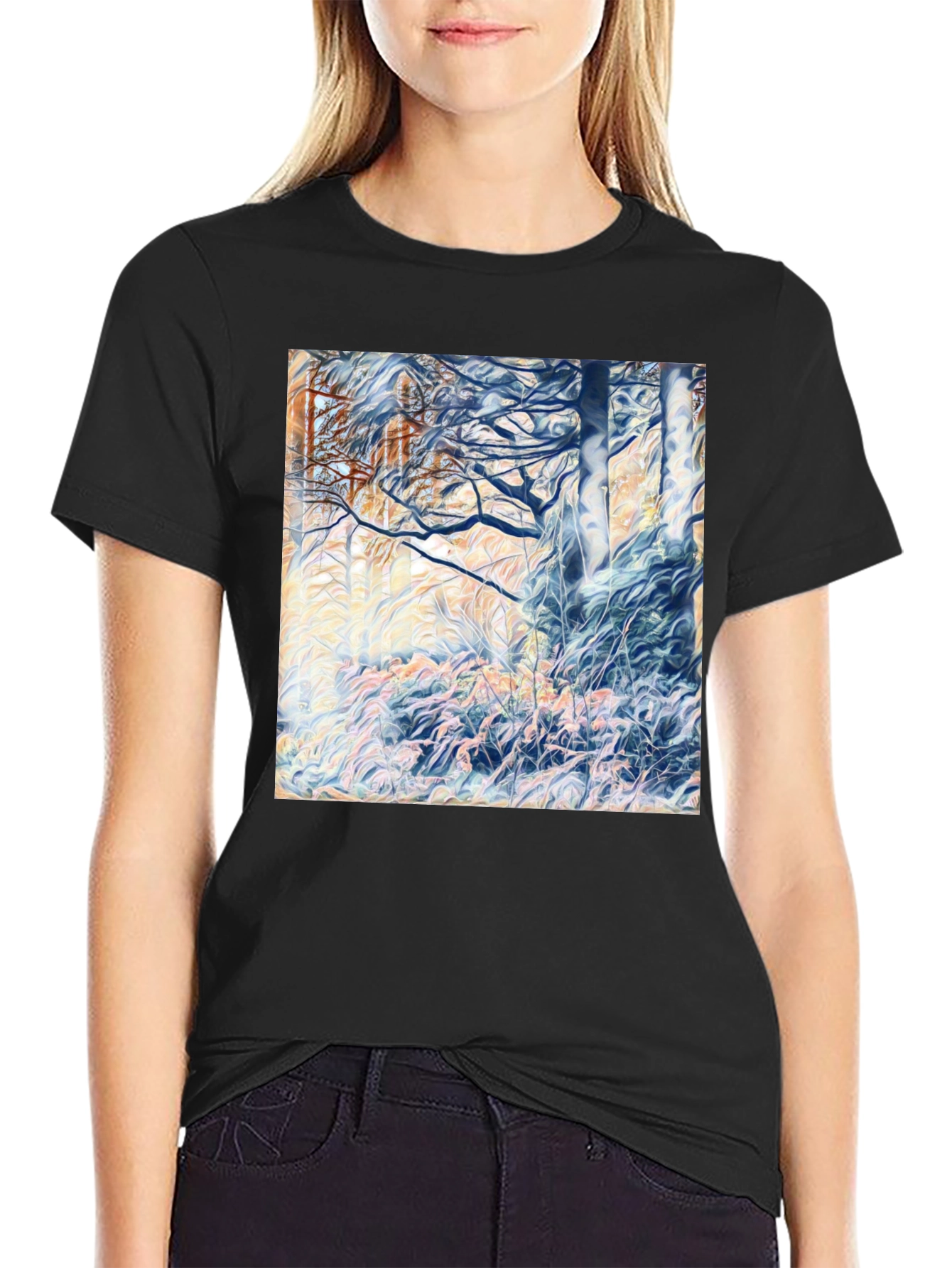 Abstract Forest Graphic T-Shirt