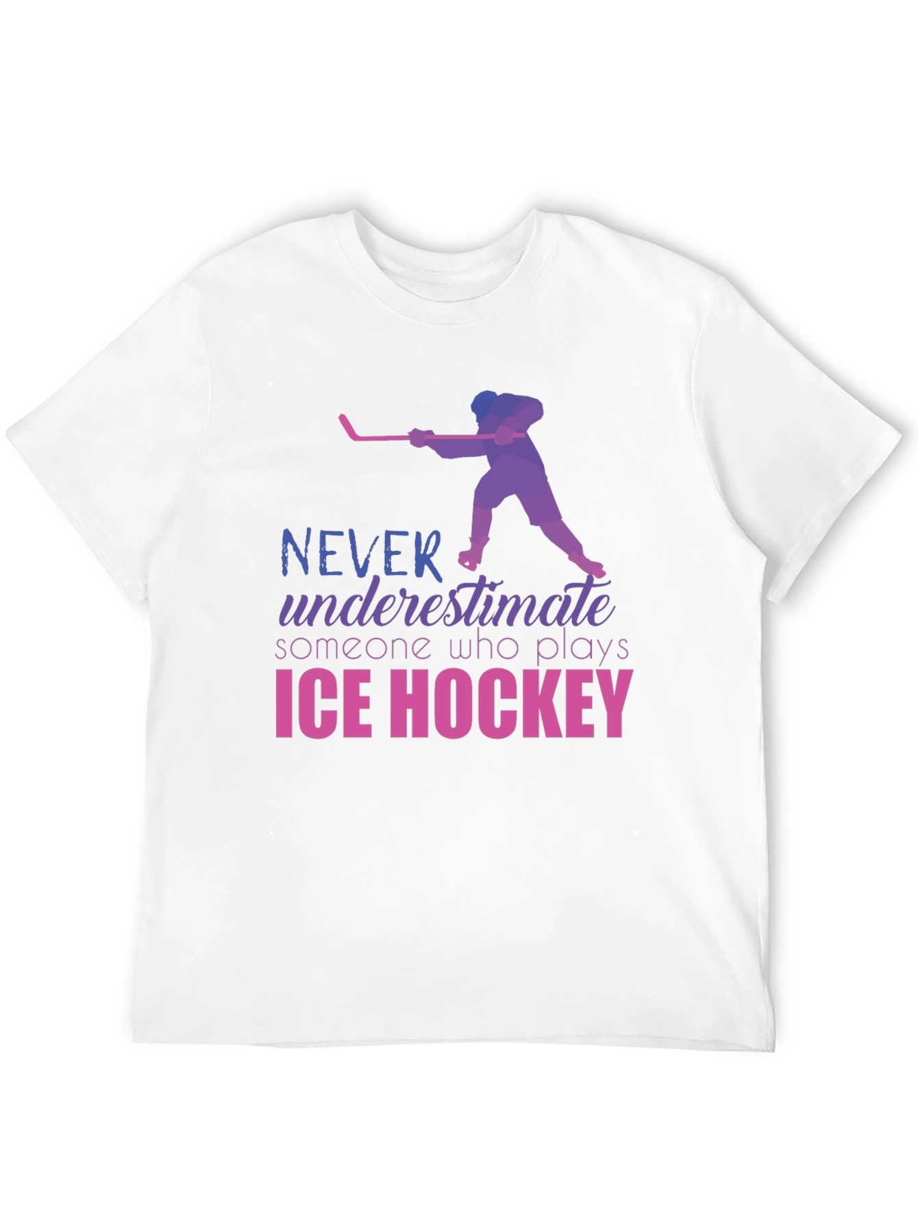 Ice Hockey Player Graphic T-Shirt