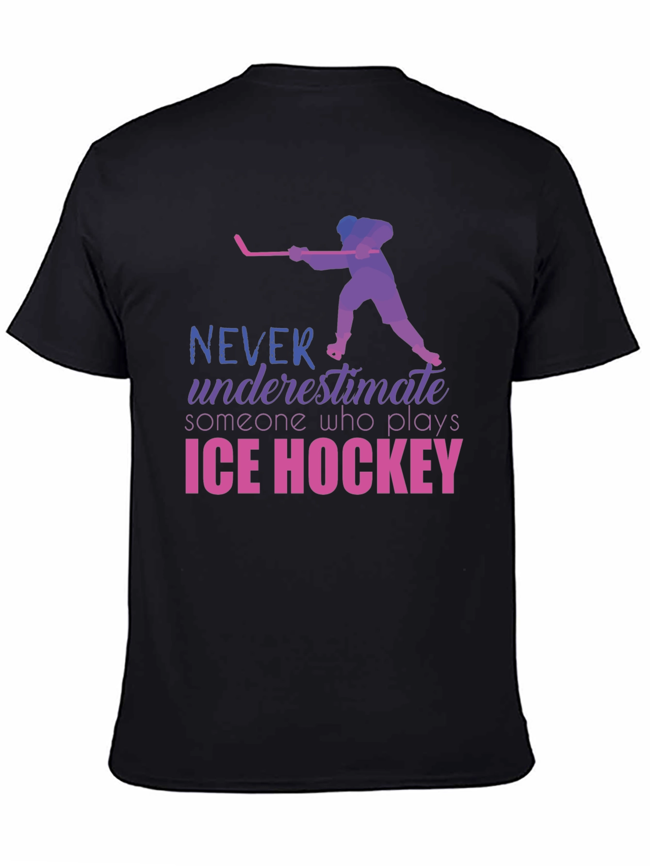 Ice Hockey Player Graphic T-Shirt