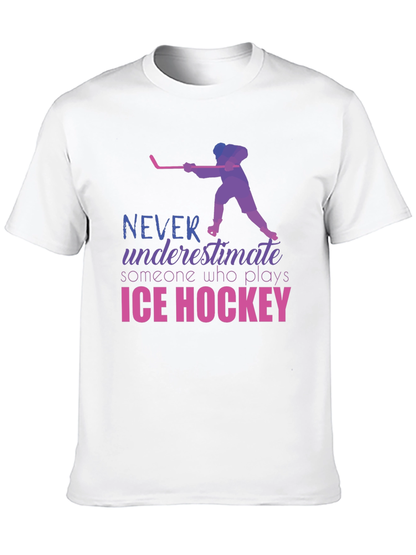 Ice Hockey Player Graphic T-Shirt