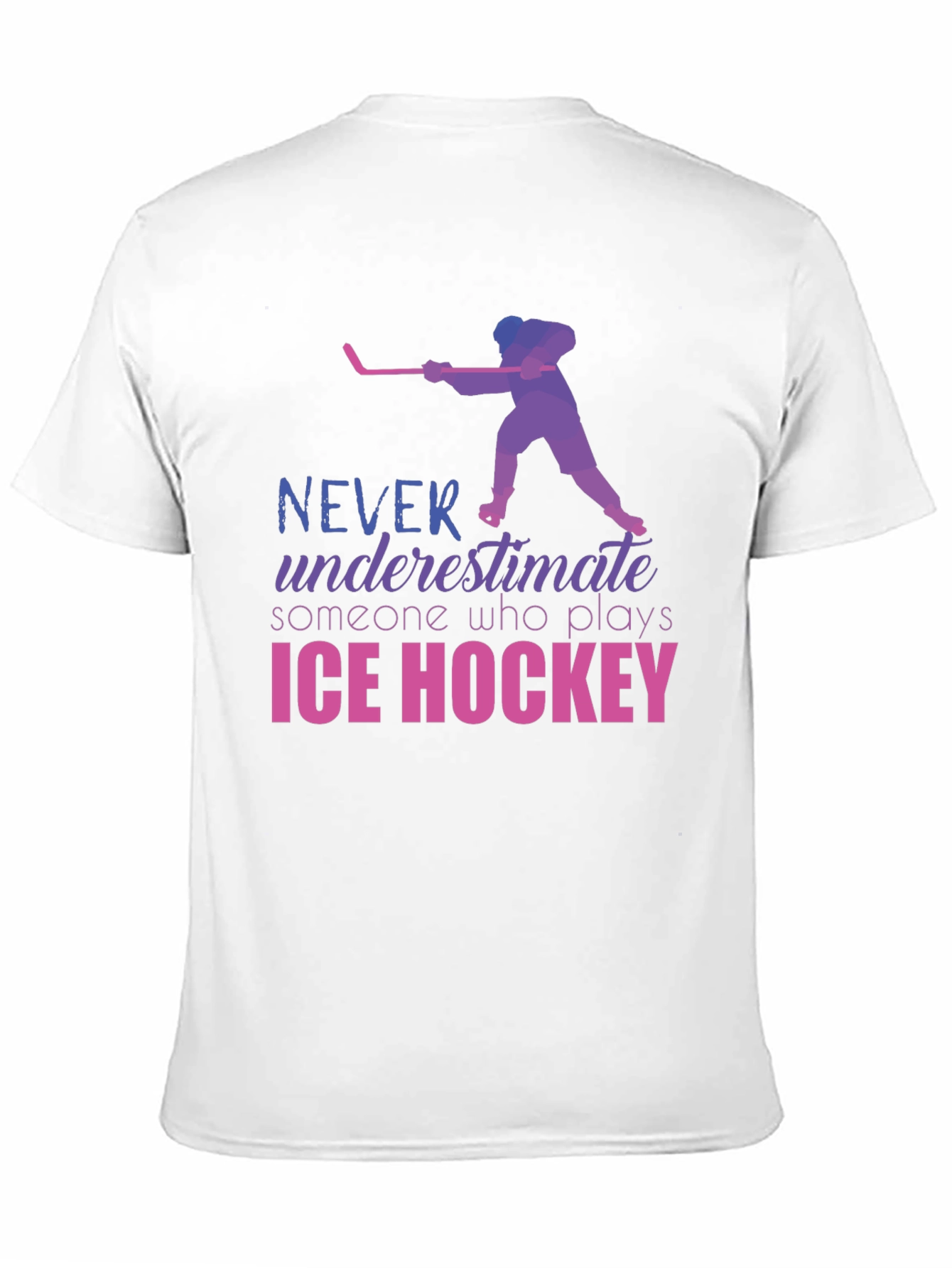 Ice Hockey Player Graphic T-Shirt
