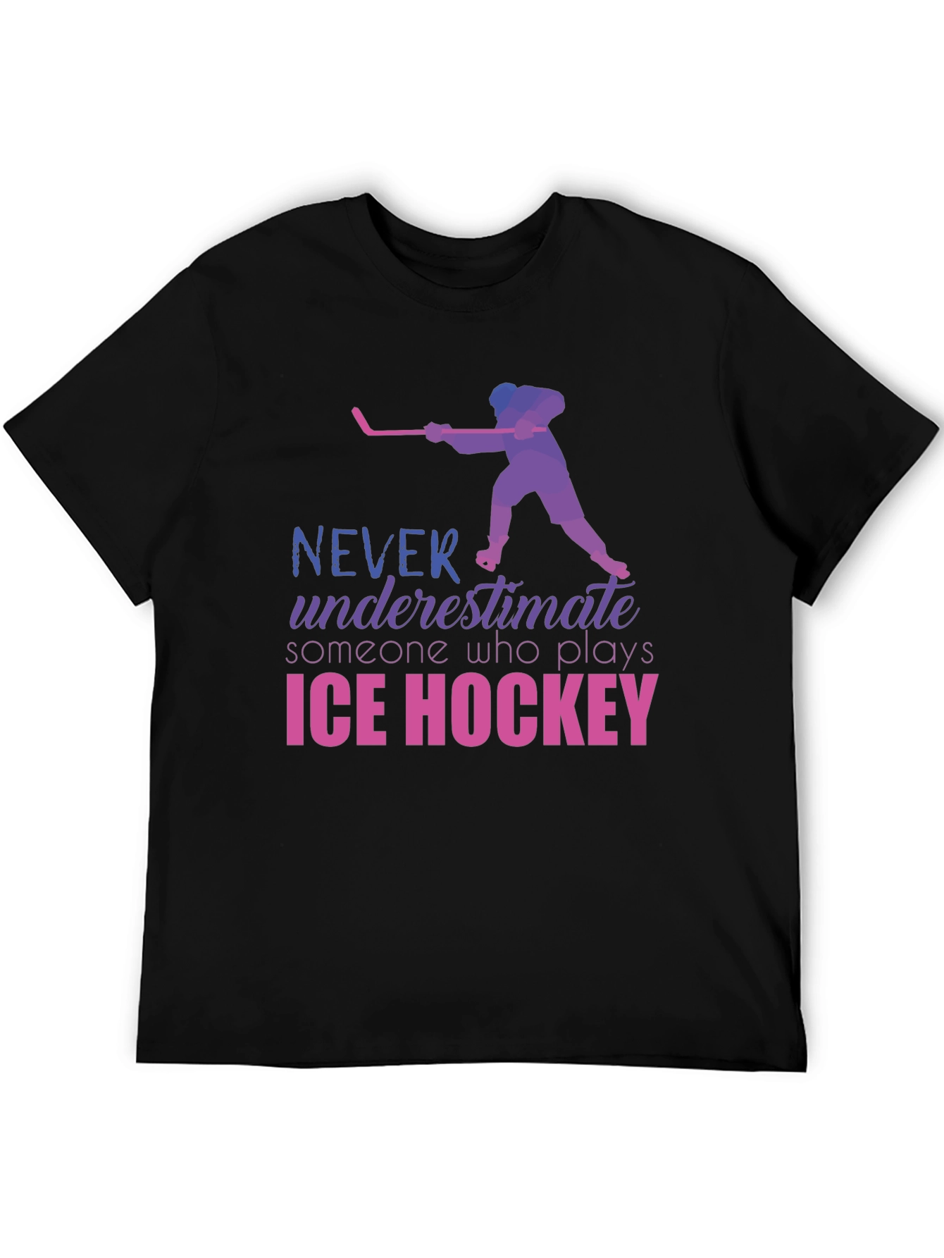 Ice Hockey Player Graphic T-Shirt