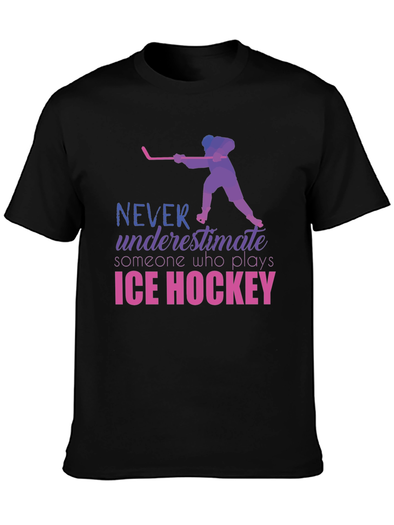 Ice Hockey Player Graphic T-Shirt