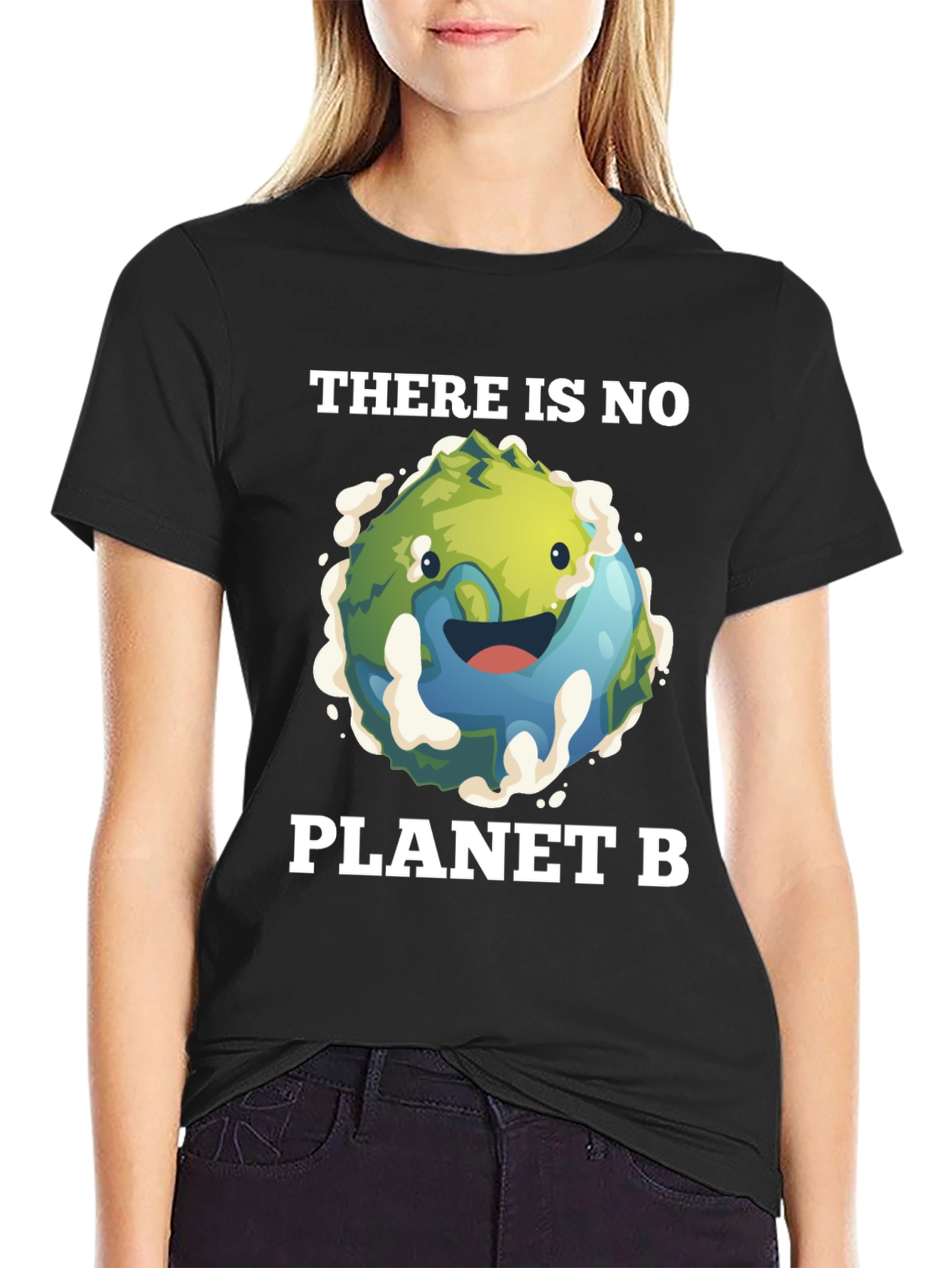 No Planet B Earth Graphic Tee - Black