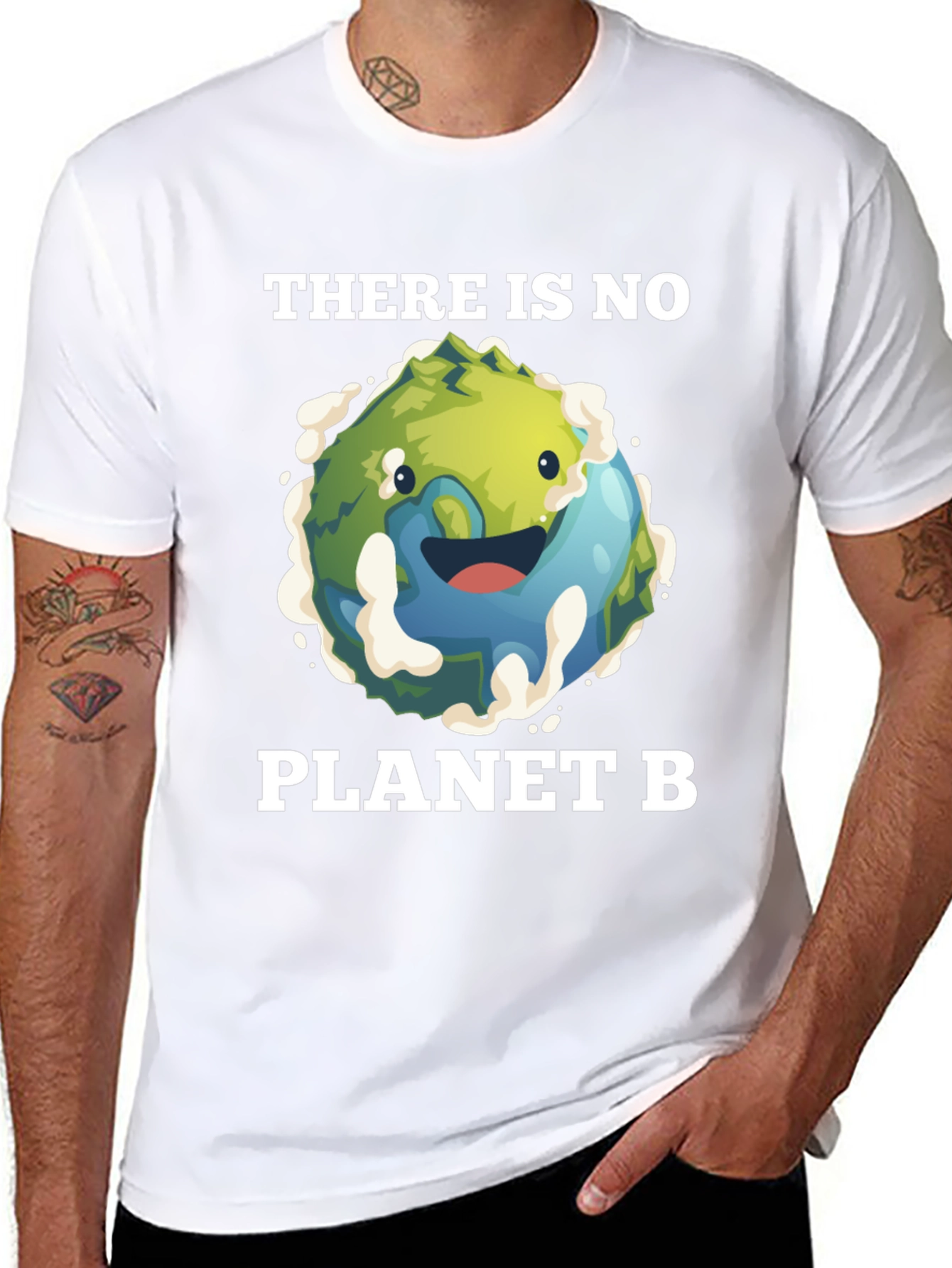 No Planet B Earth Graphic Tee - Black