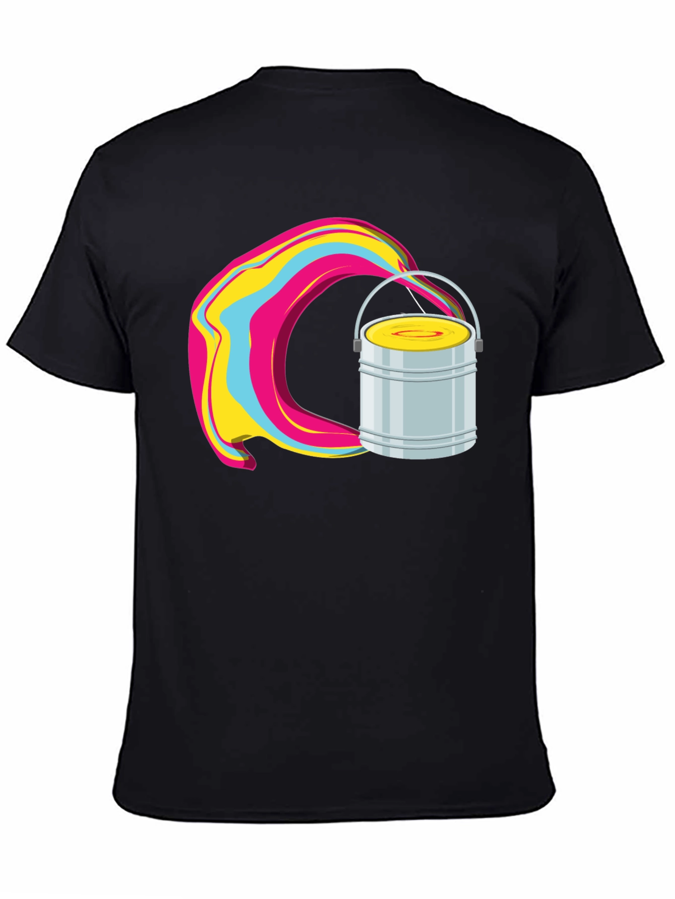 Paint Bucket Swirl Graphic T-Shirt