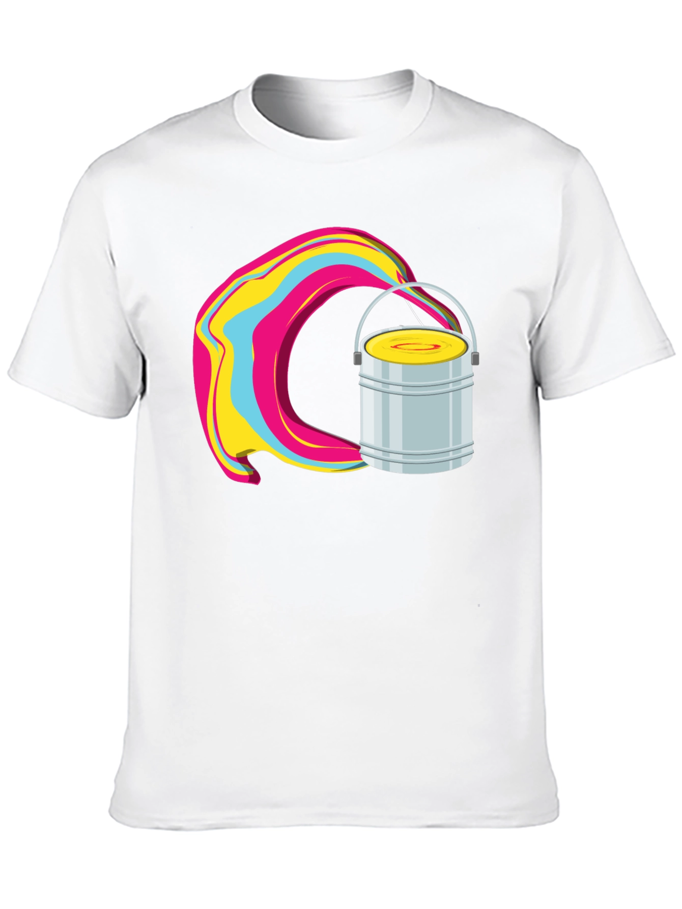Paint Bucket Swirl Graphic T-Shirt