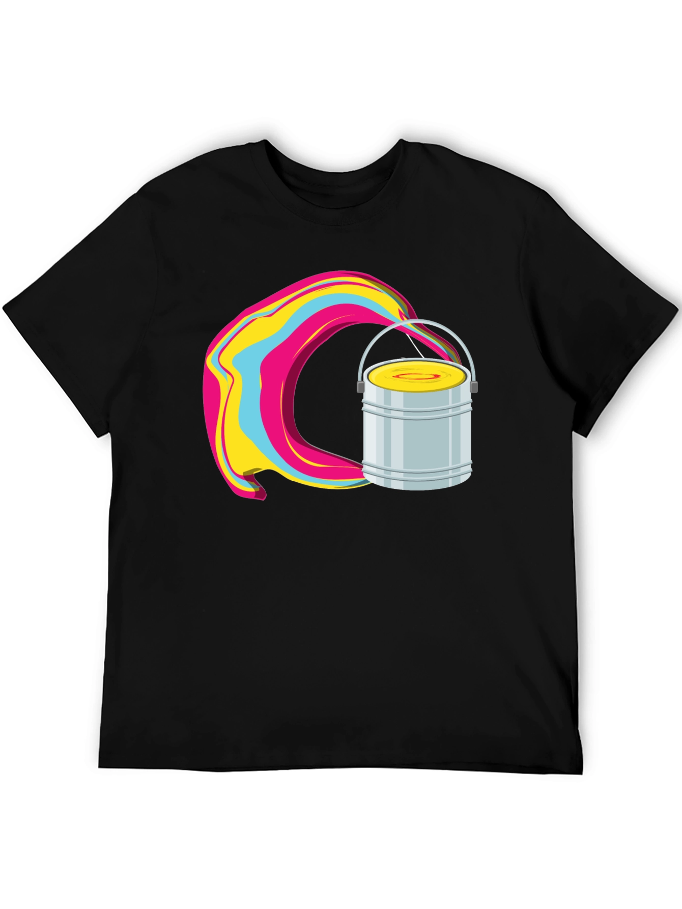 Paint Bucket Swirl Graphic T-Shirt