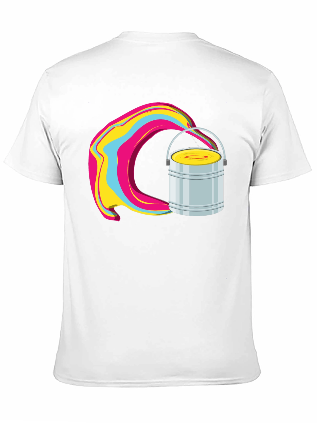 Paint Bucket Swirl Graphic T-Shirt