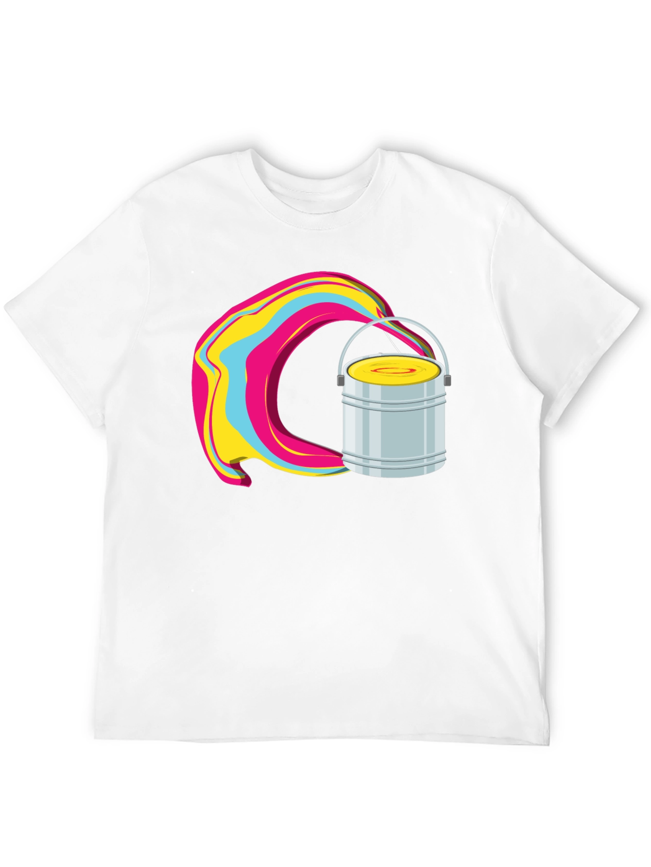 Paint Bucket Swirl Graphic T-Shirt