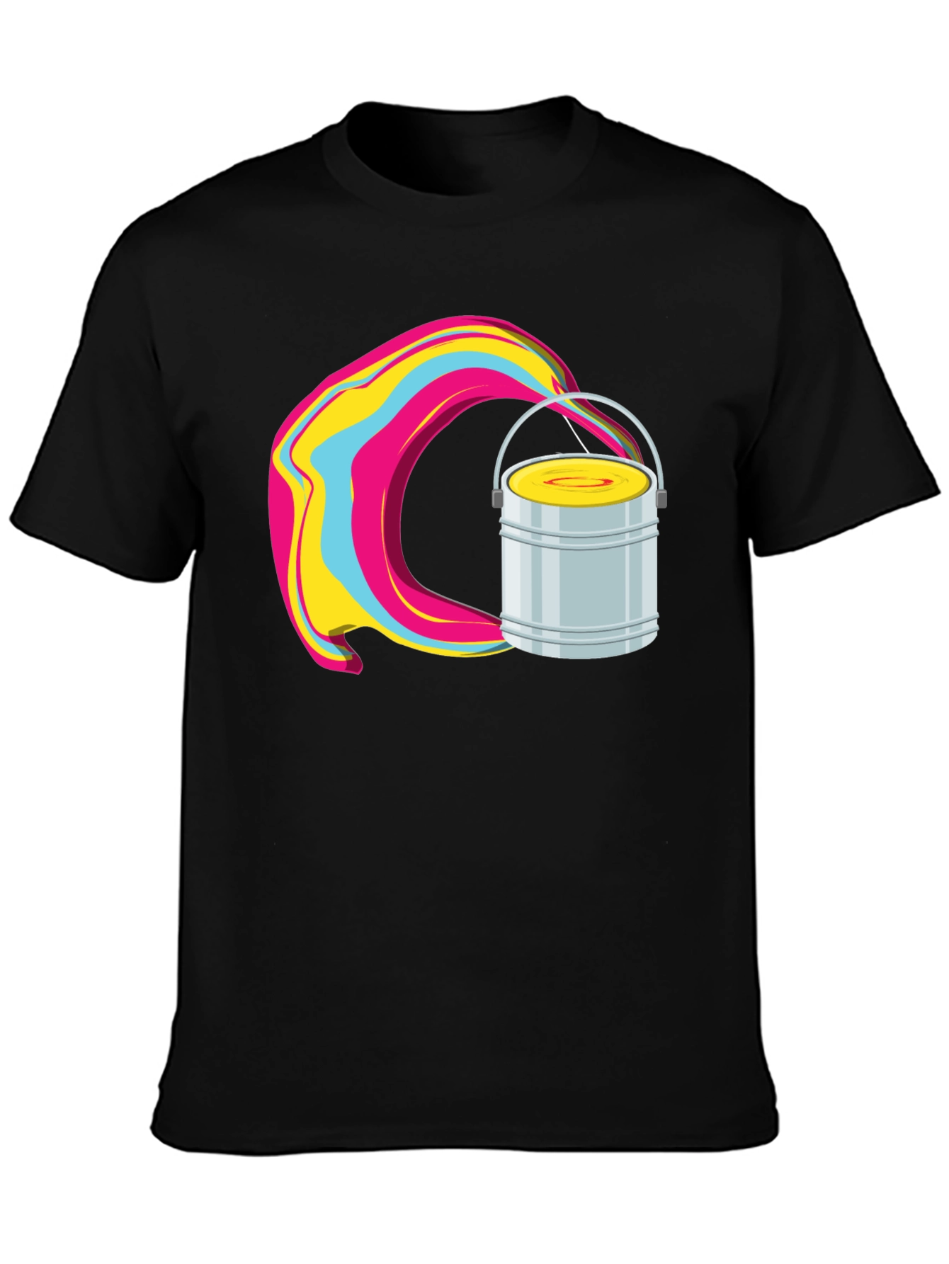 Paint Bucket Swirl Graphic T-Shirt