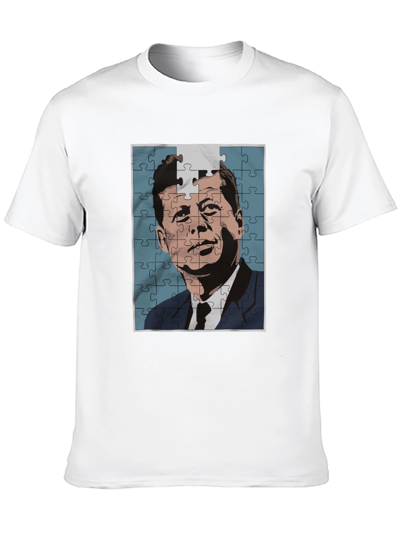 JFK Puzzle Graphic Tee - Classic Puzzle Design