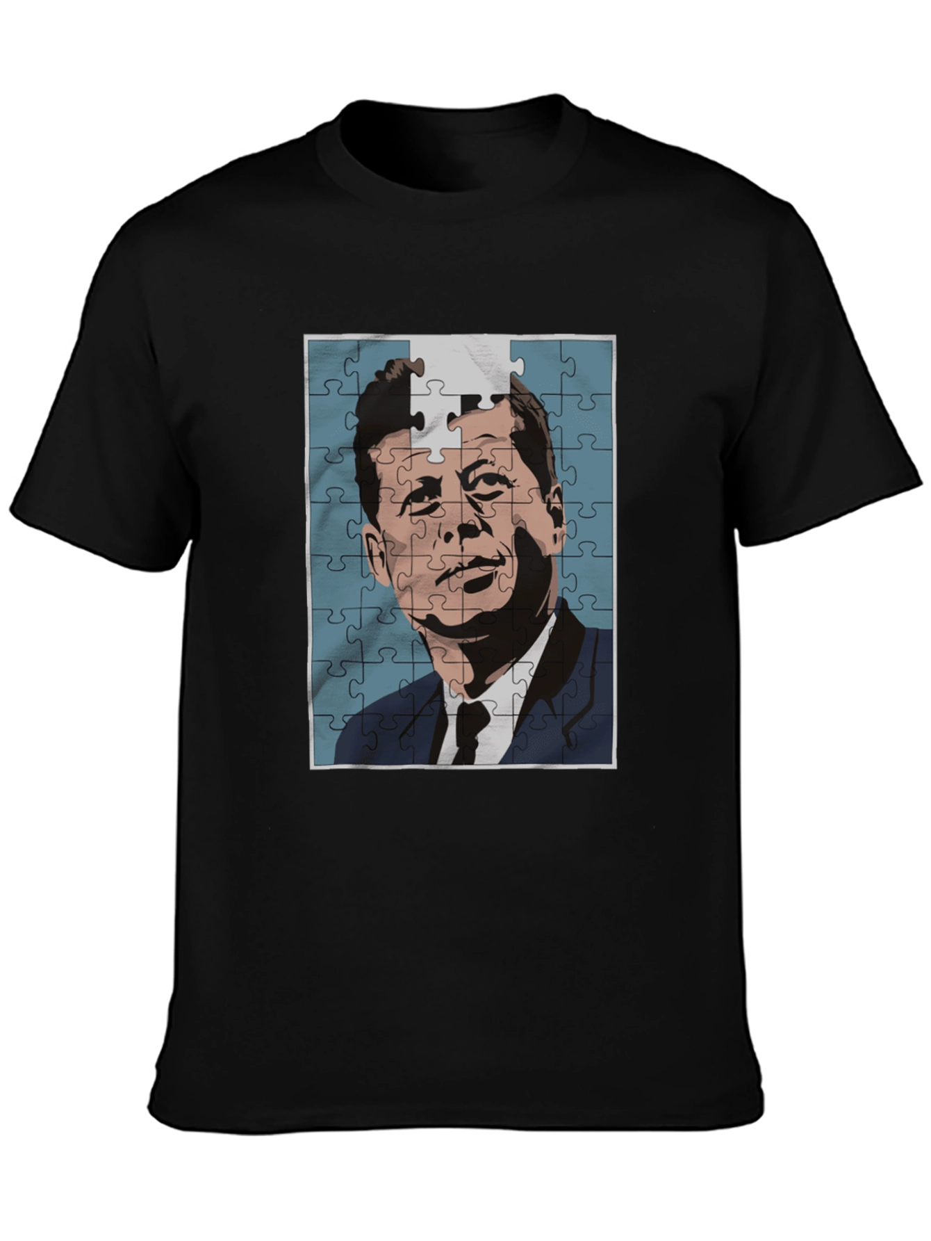 JFK Puzzle Graphic Tee - Classic Puzzle Design