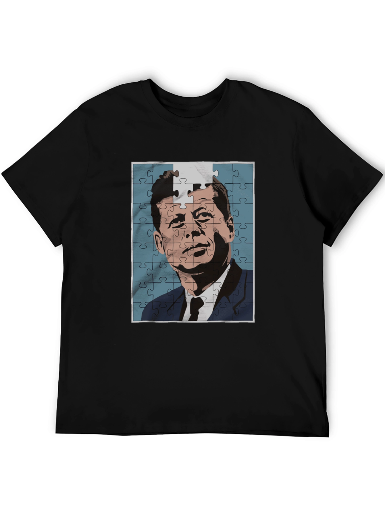 JFK Puzzle Graphic Tee - Classic Puzzle Design