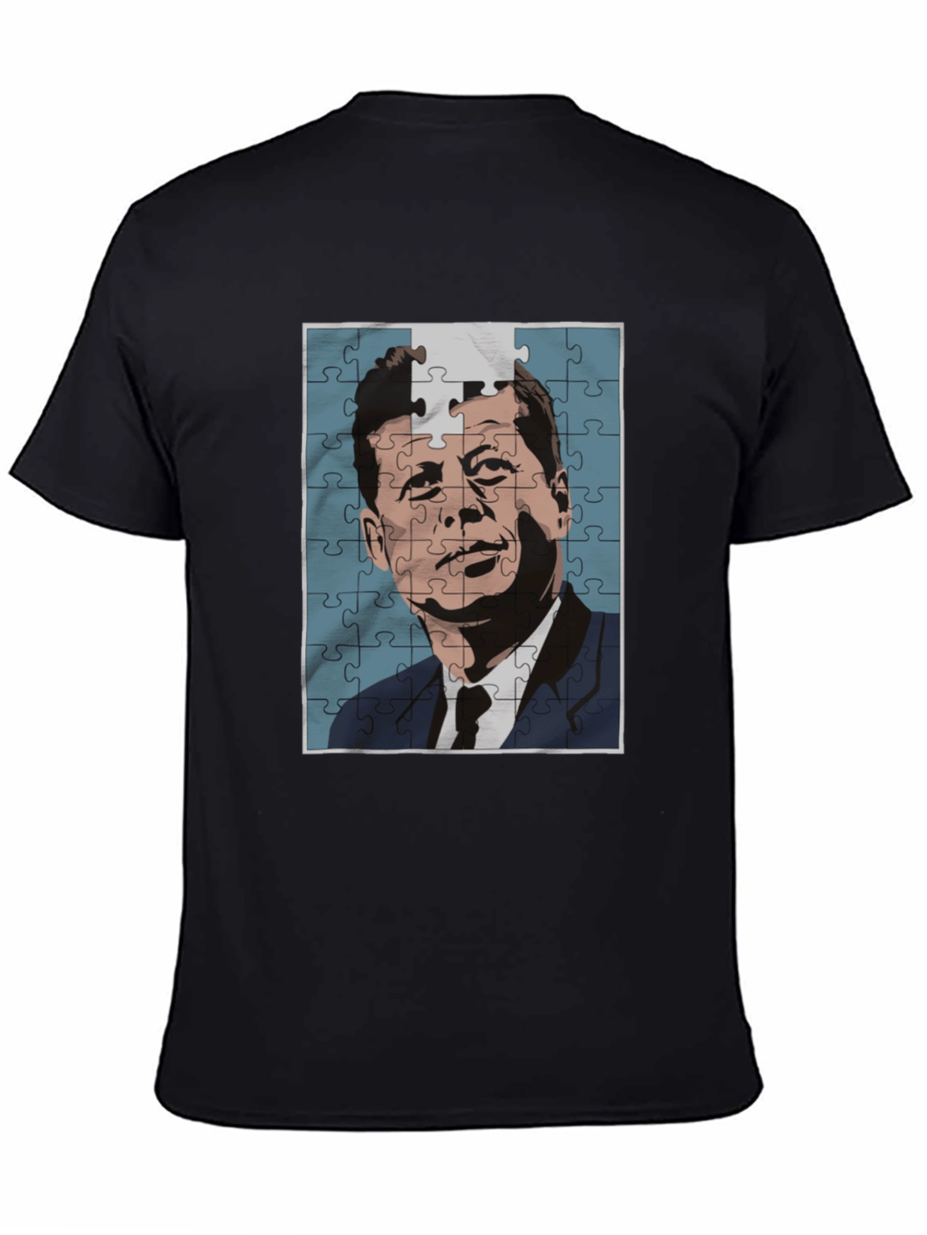 JFK Puzzle Graphic Tee - Classic Puzzle Design