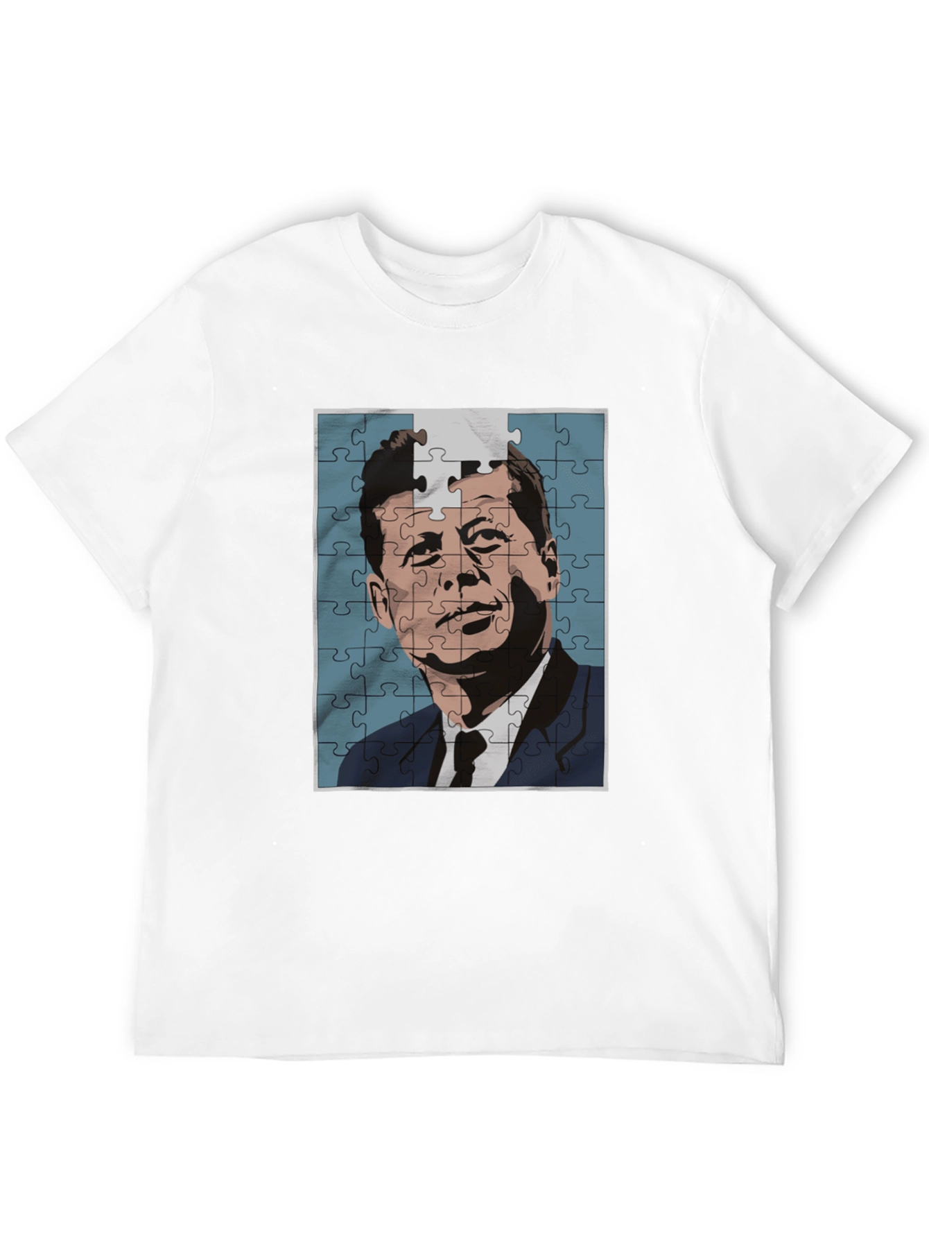 JFK Puzzle Graphic Tee - Classic Puzzle Design