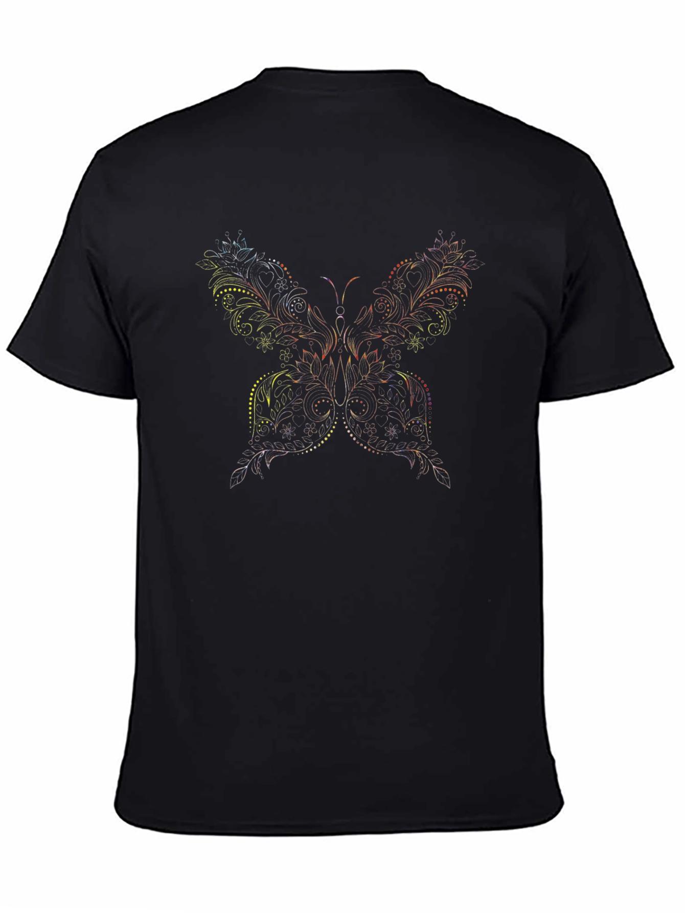 Butterfly Graphic Black T-Shirt