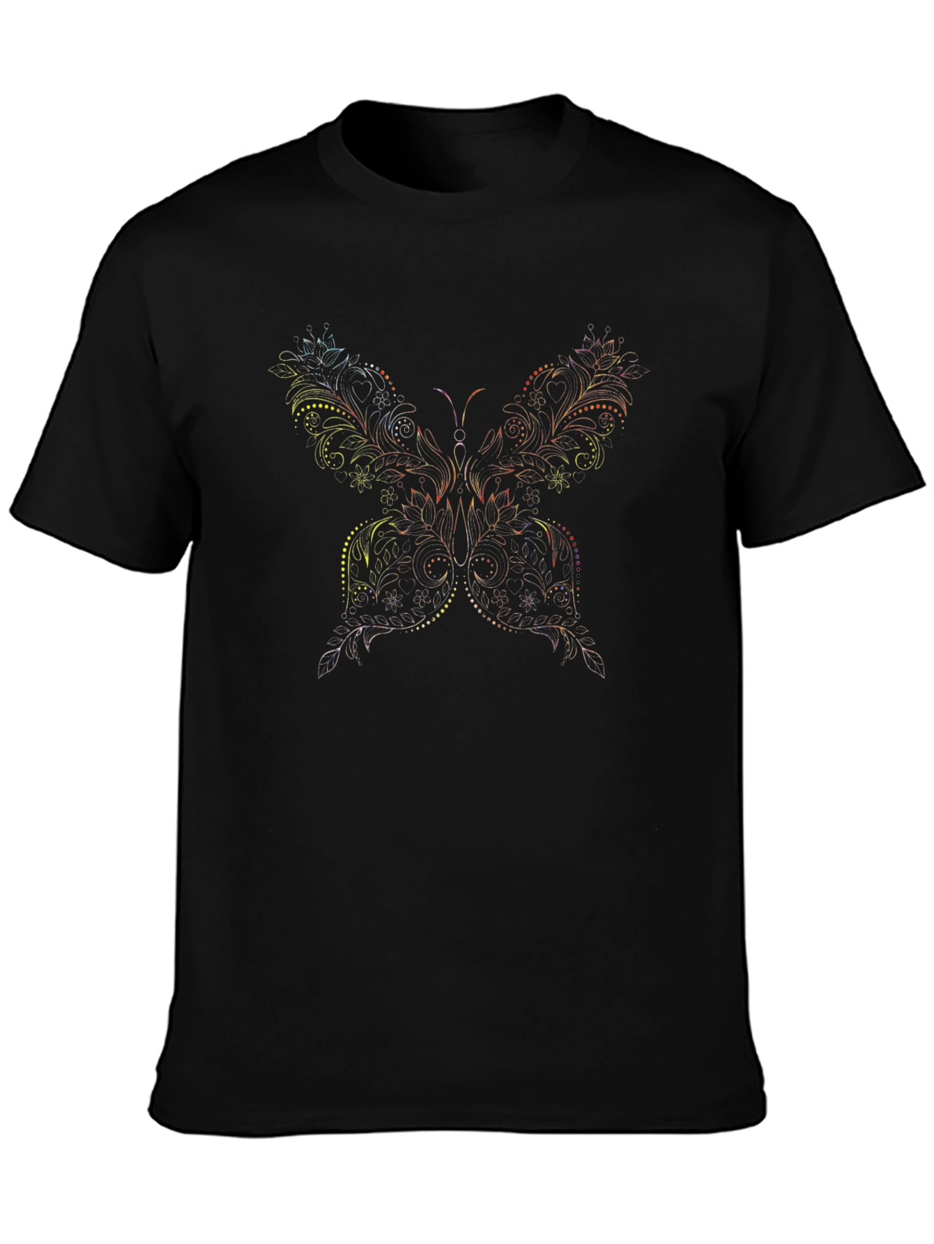 Butterfly Graphic Black T-Shirt