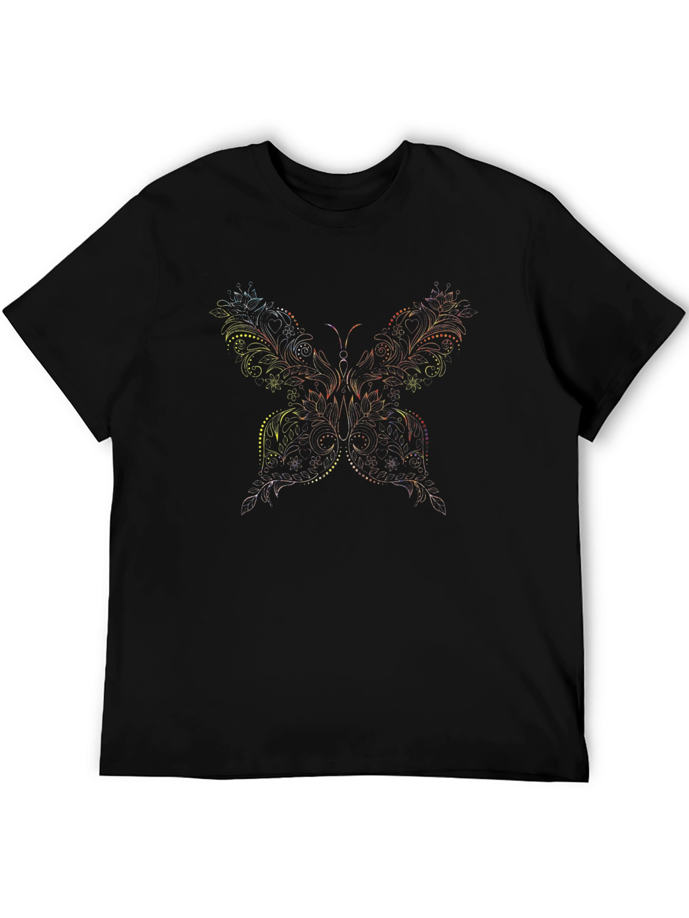 Butterfly Graphic Black T-Shirt