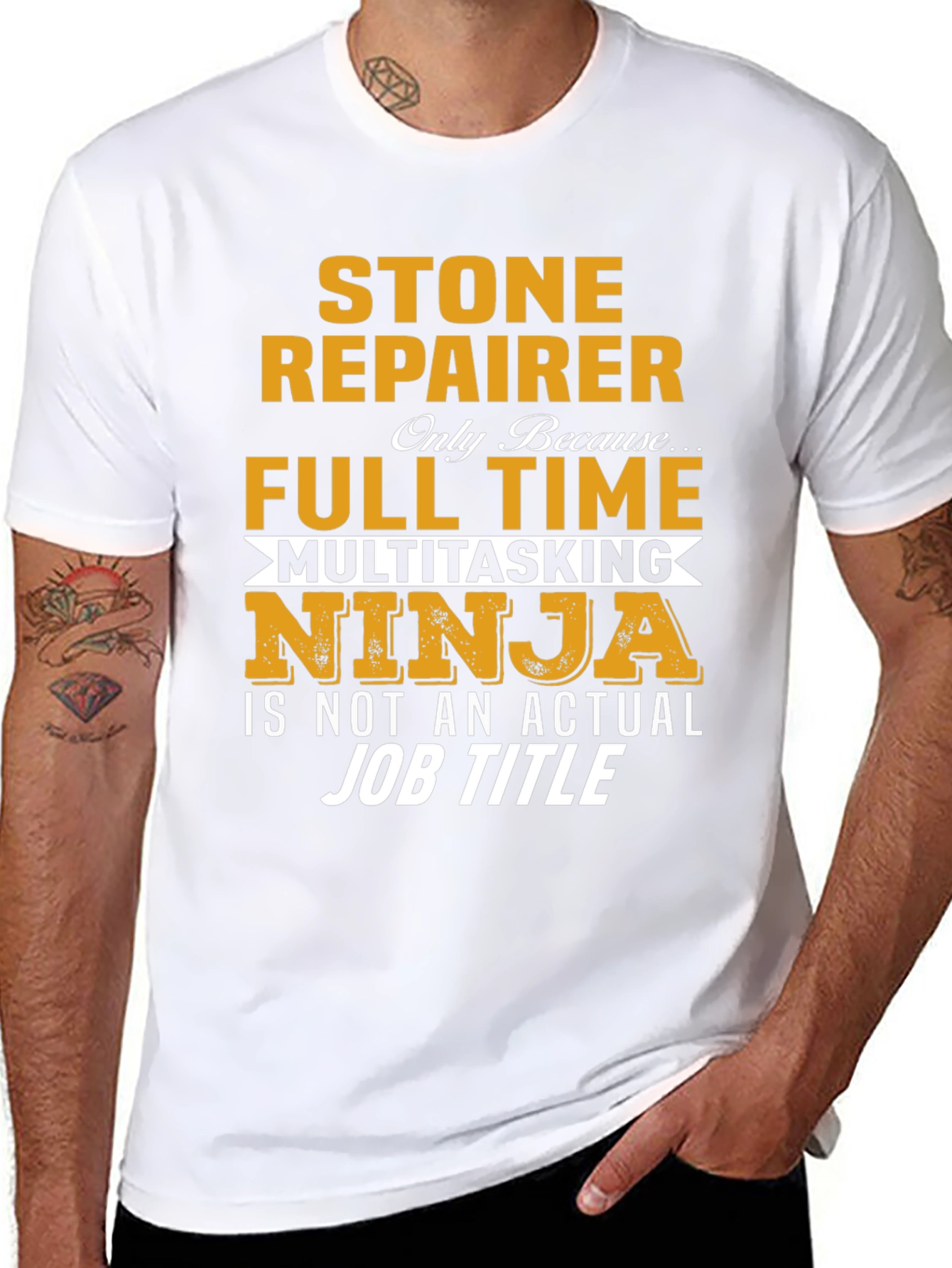 Stone Repairer Full Time Ninja T-Shirt