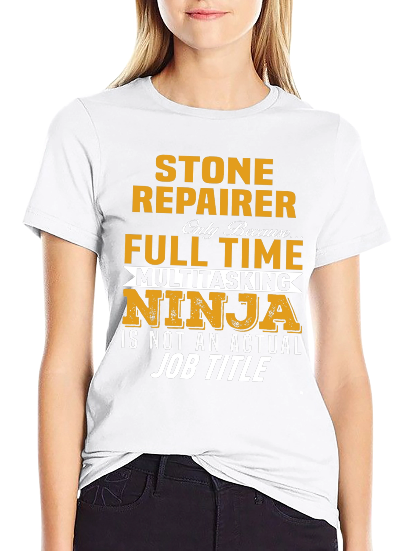 Stone Repairer Full Time Ninja T-Shirt