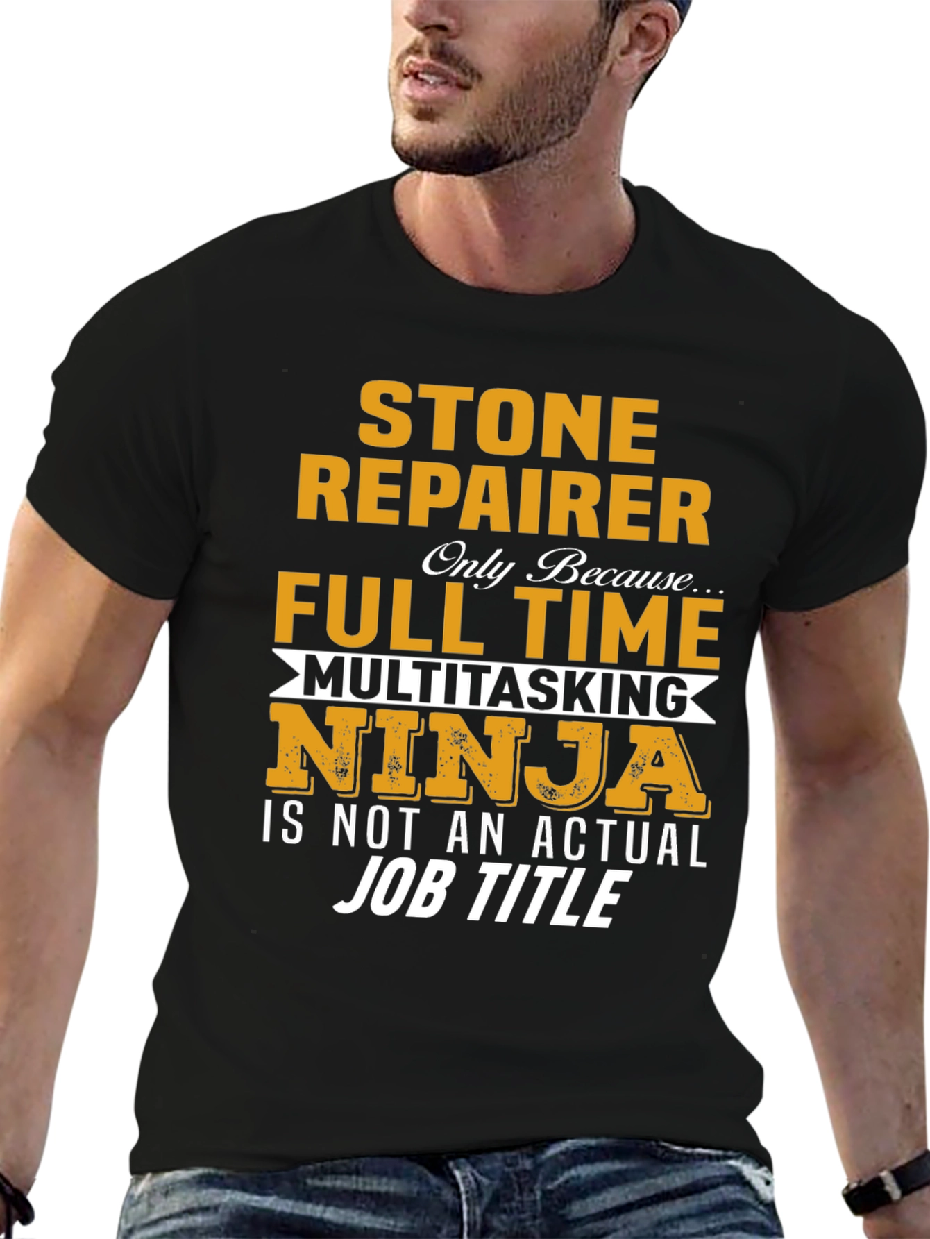 Stone Repairer Full Time Ninja T-Shirt