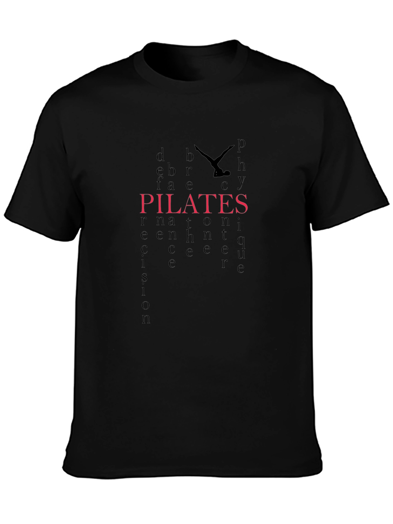 Pilates Graphic Tee - Black