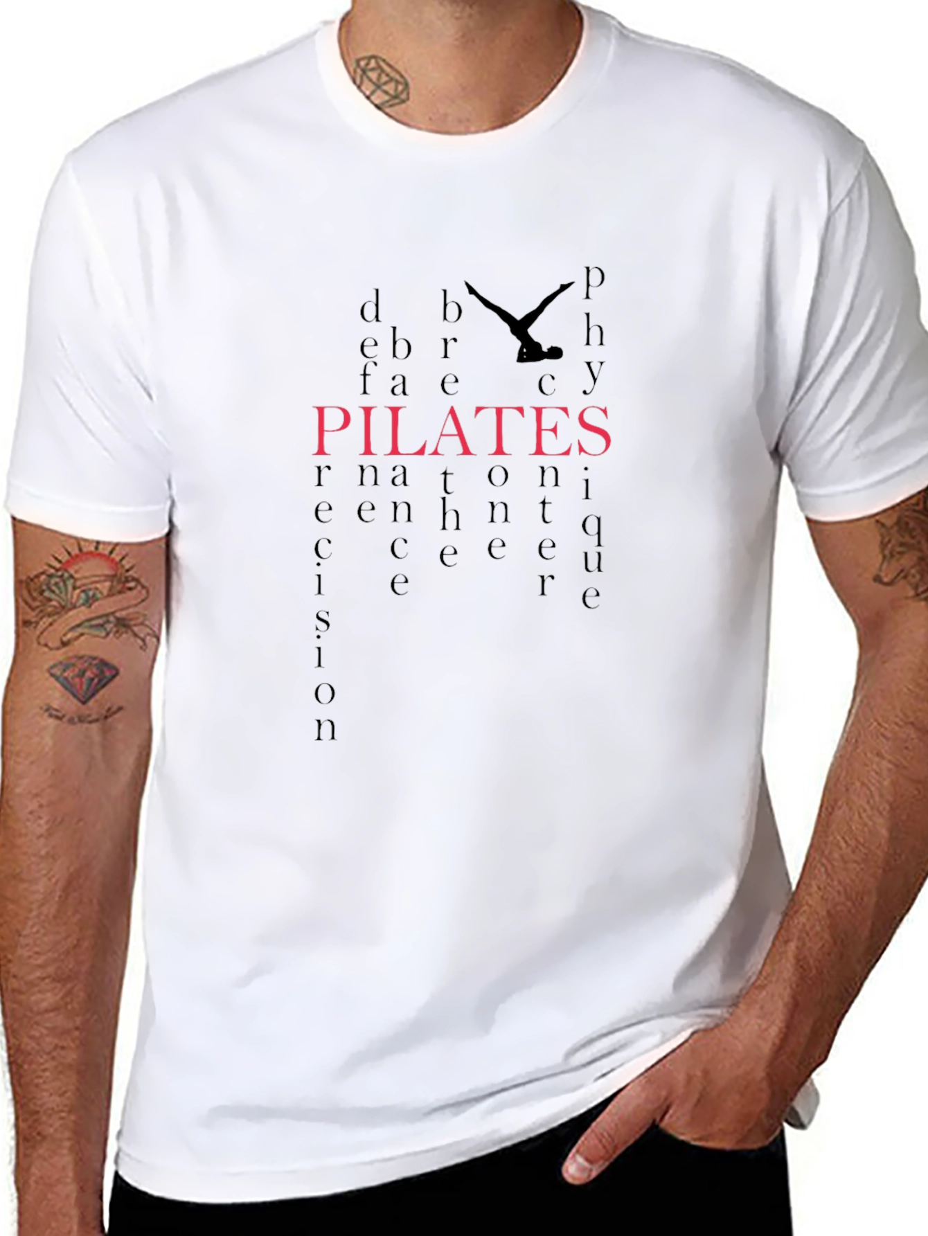 Pilates Graphic Tee - Black