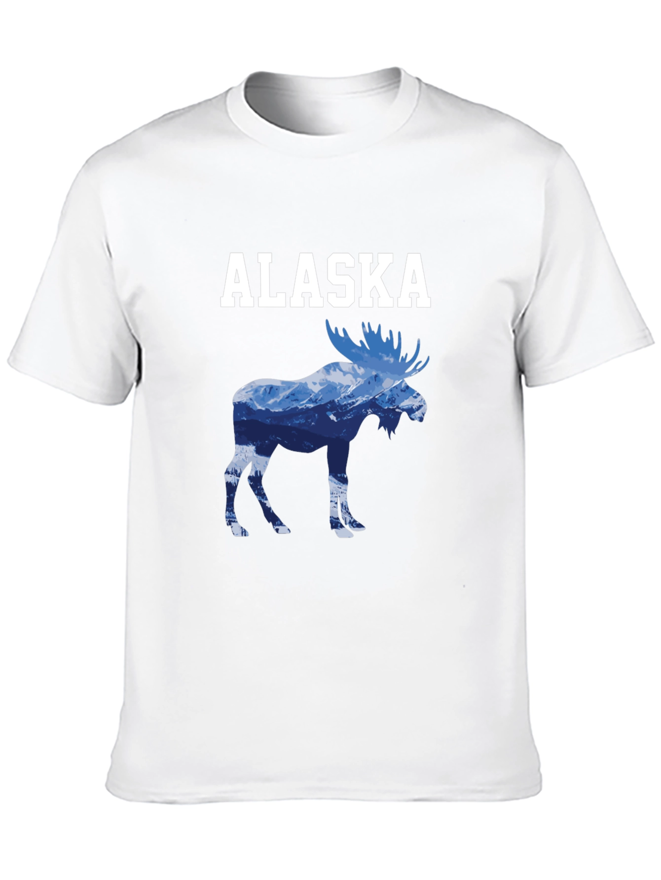 Alaska Moose Mountain Graphic Tee - Black