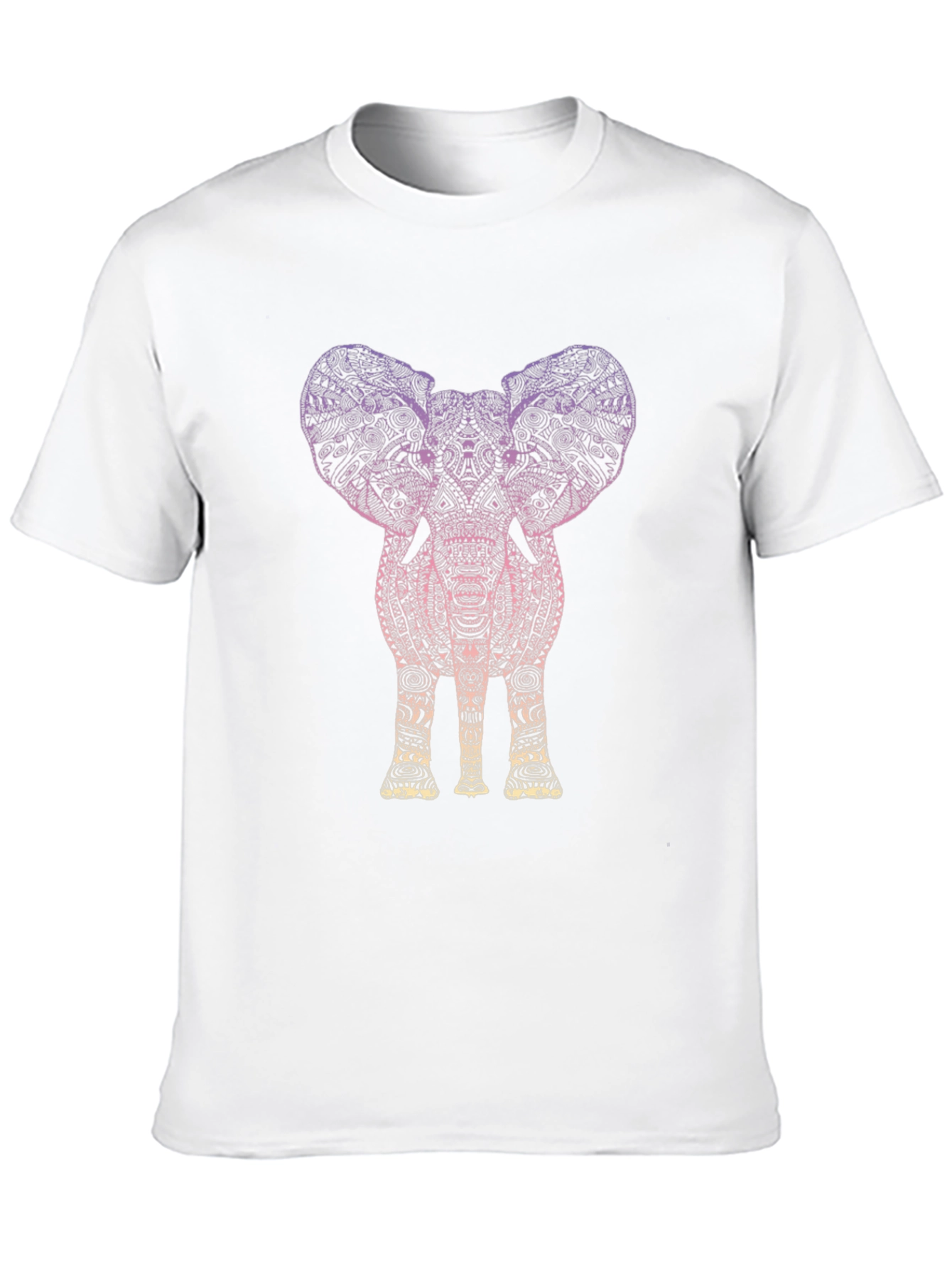 Elephant Graphic Tee - Stylish Mens Black T-Shirt