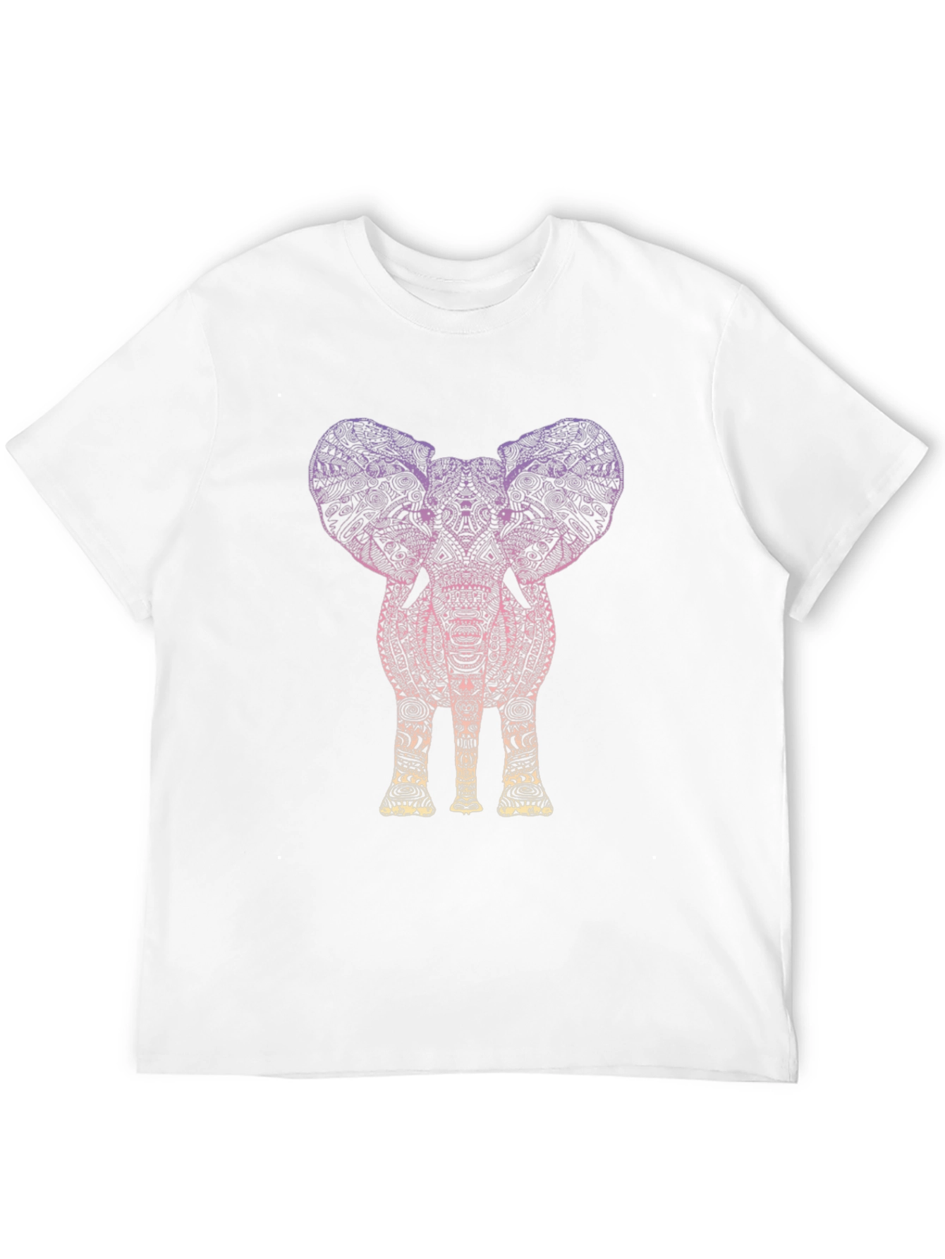 Elephant Graphic Tee - Stylish Mens Black T-Shirt
