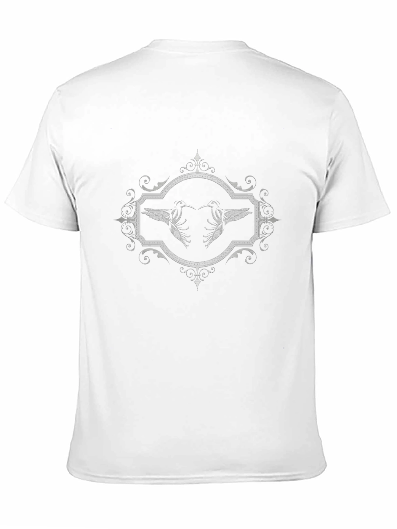Hummingbird Graphic Tee - Elegant Black T-Shirt