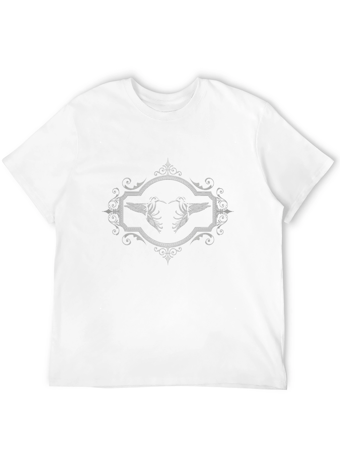 Hummingbird Graphic Tee - Elegant Black T-Shirt