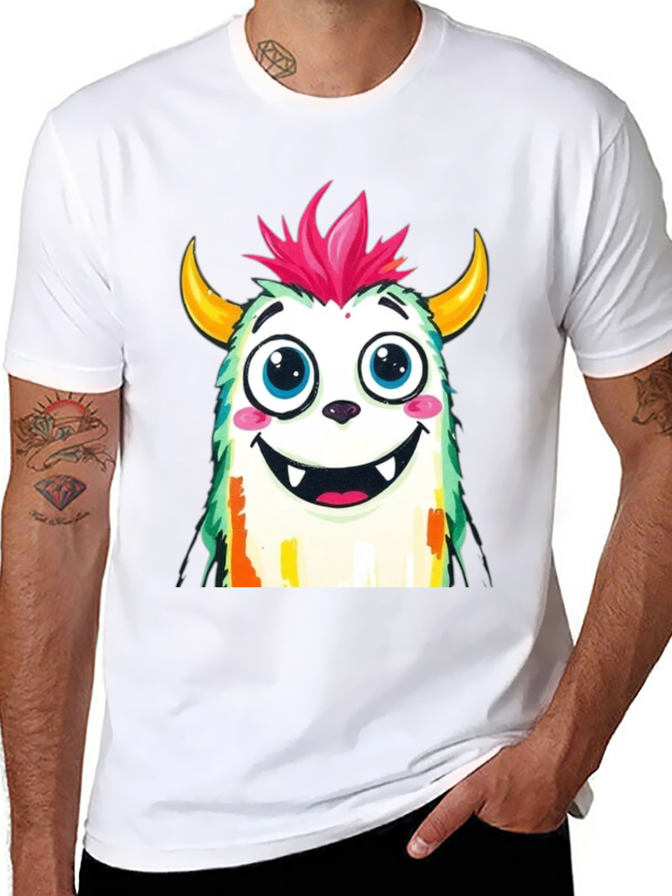 Monster Graphic T-Shirt - Fun Cartoon Tee