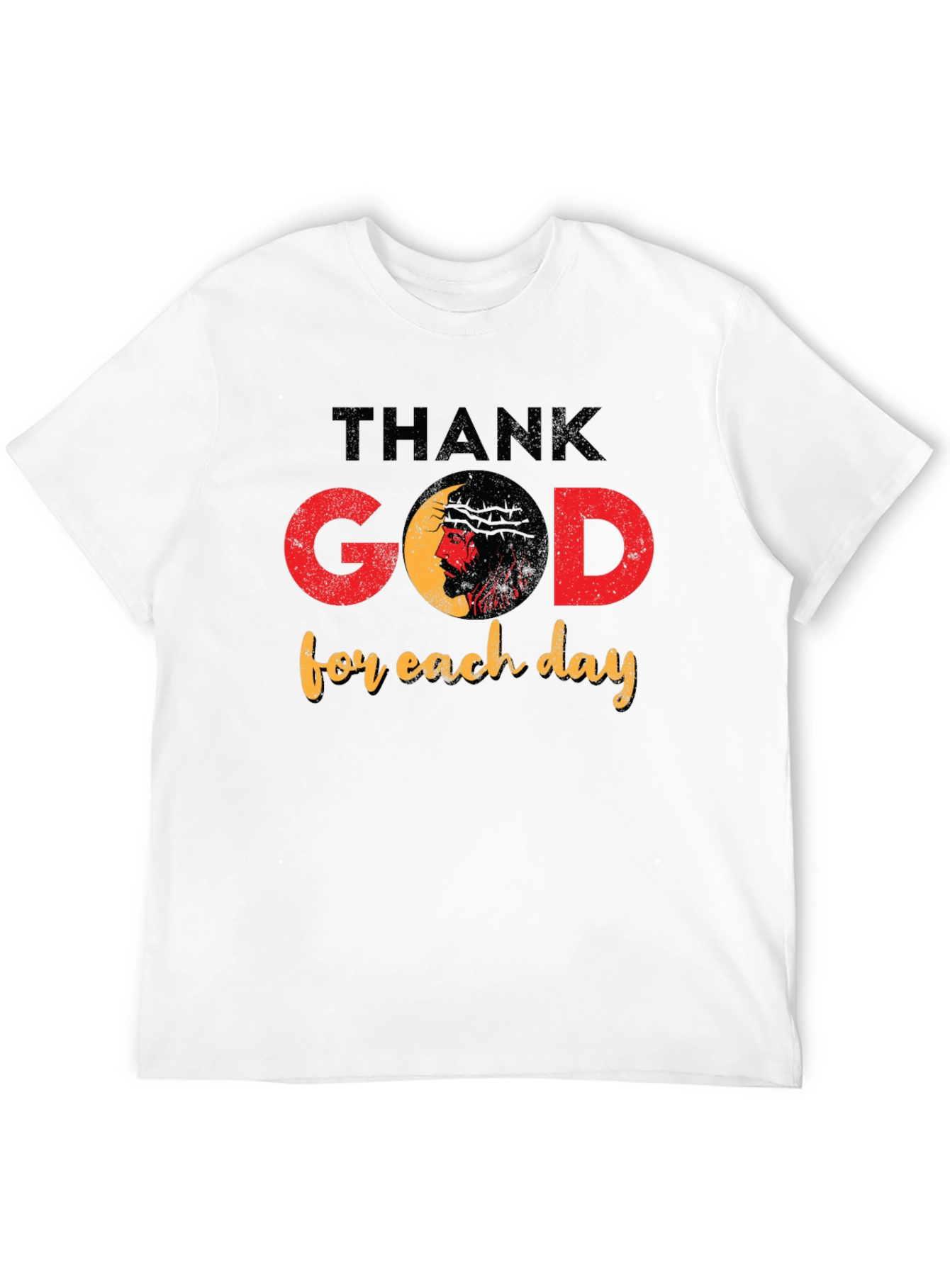 Thank God for Each Day Black T-Shirt