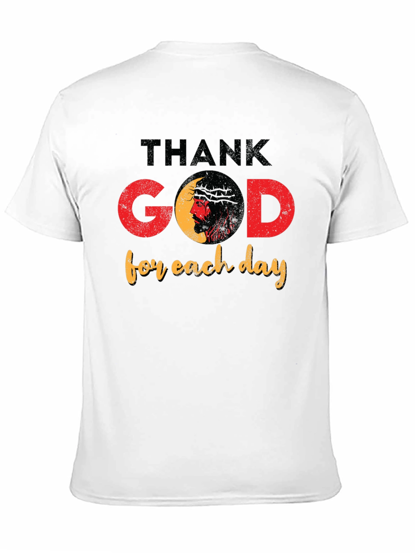 Thank God for Each Day Black T-Shirt