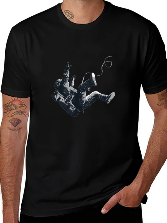 Astronaut Graphic Black T-Shirt