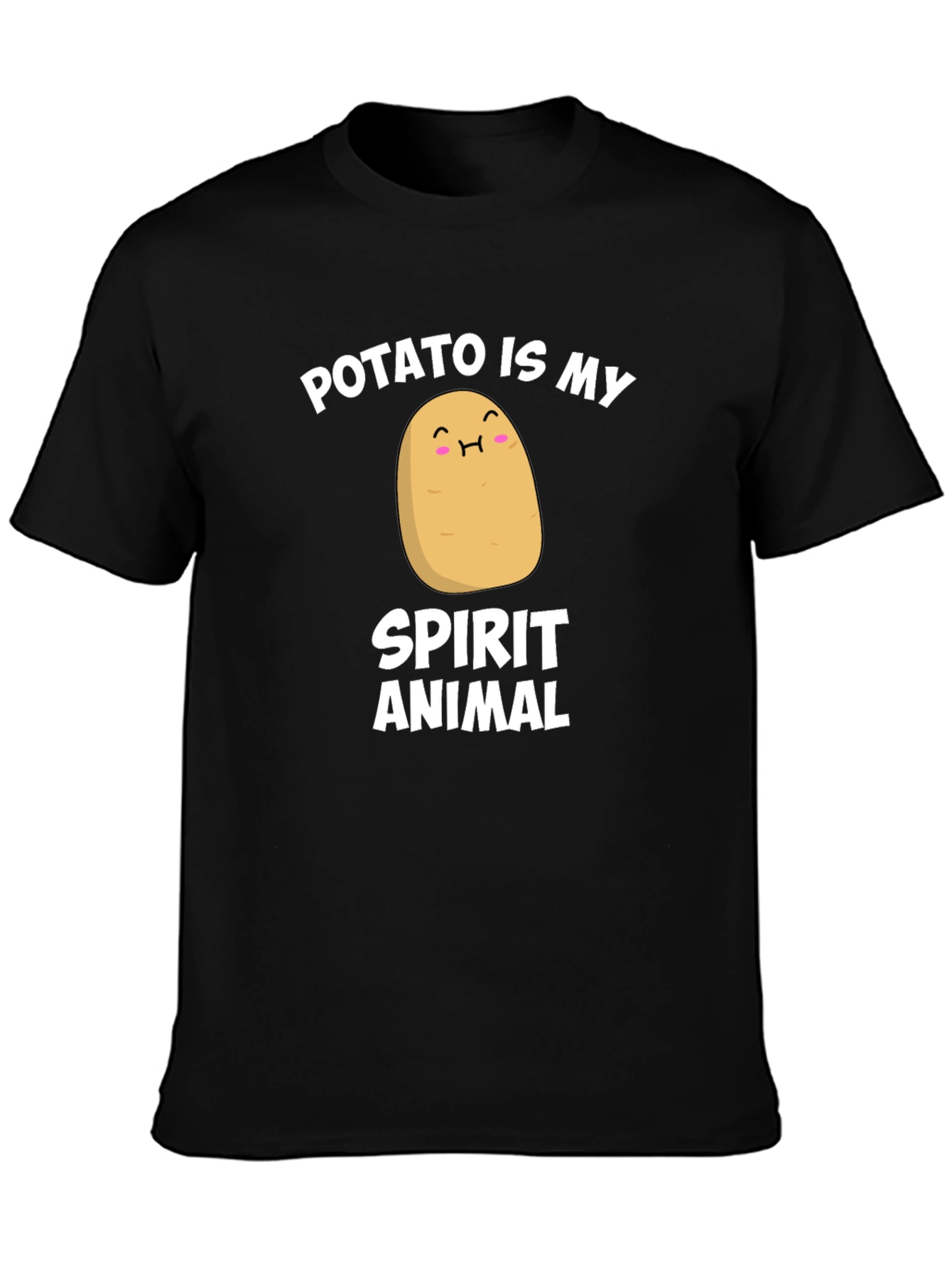 Potato Spirit Animal Graphic T-Shirt - Funny & Comfy!