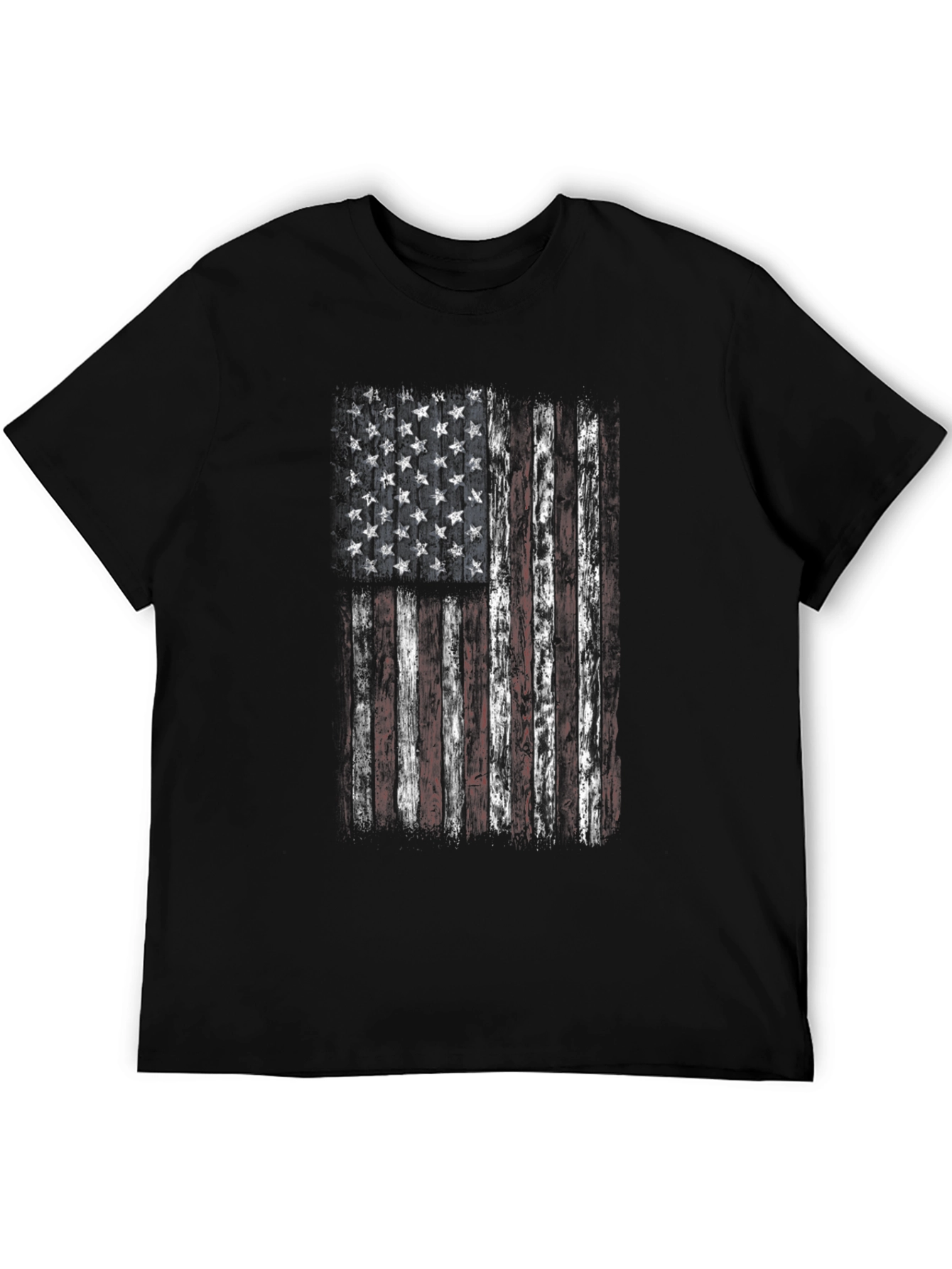 Distressed American Flag Graphic T-Shirt
