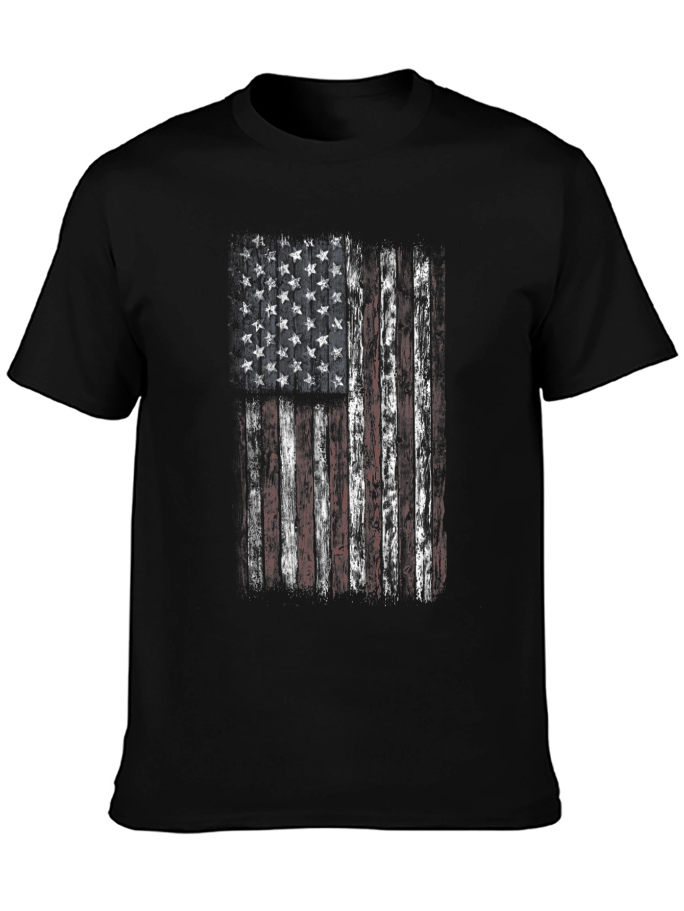 Distressed American Flag Graphic T-Shirt
