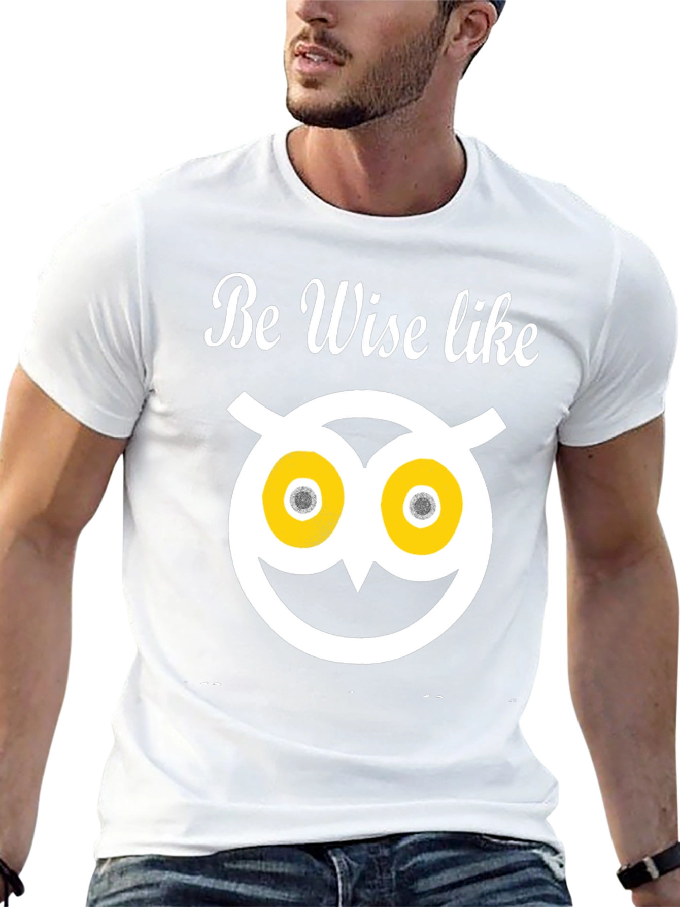 Be Wise Owl T-Shirt - Funny Graphic Tee